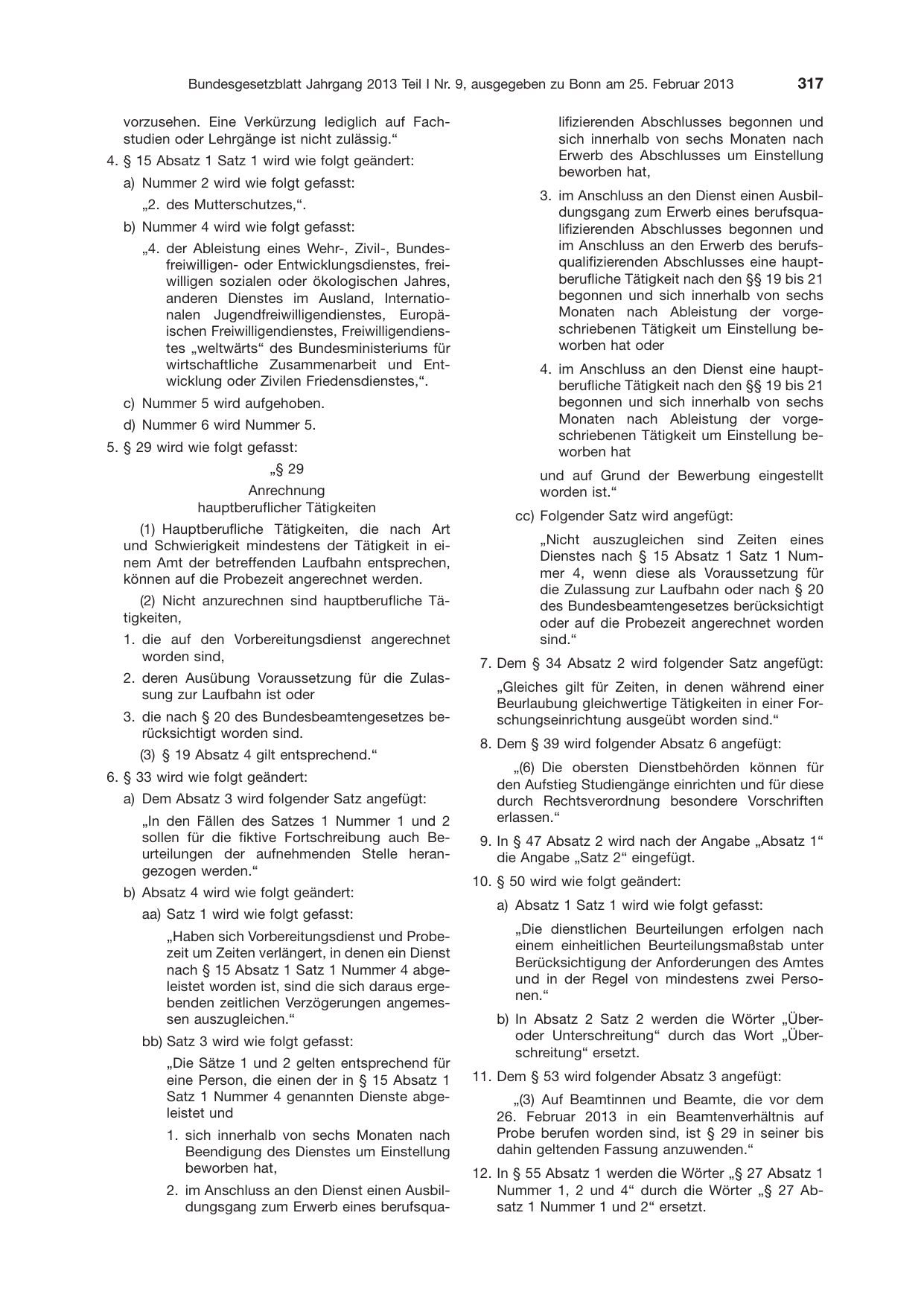 BGBl. 2013, Seite 317 — Originalseite als Abbildung