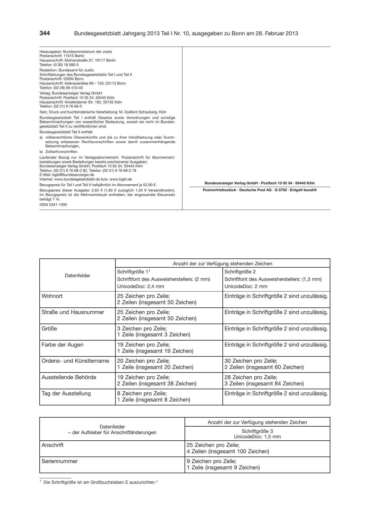 BGBl. 2013, Seite 344 — Originalseite als Abbildung