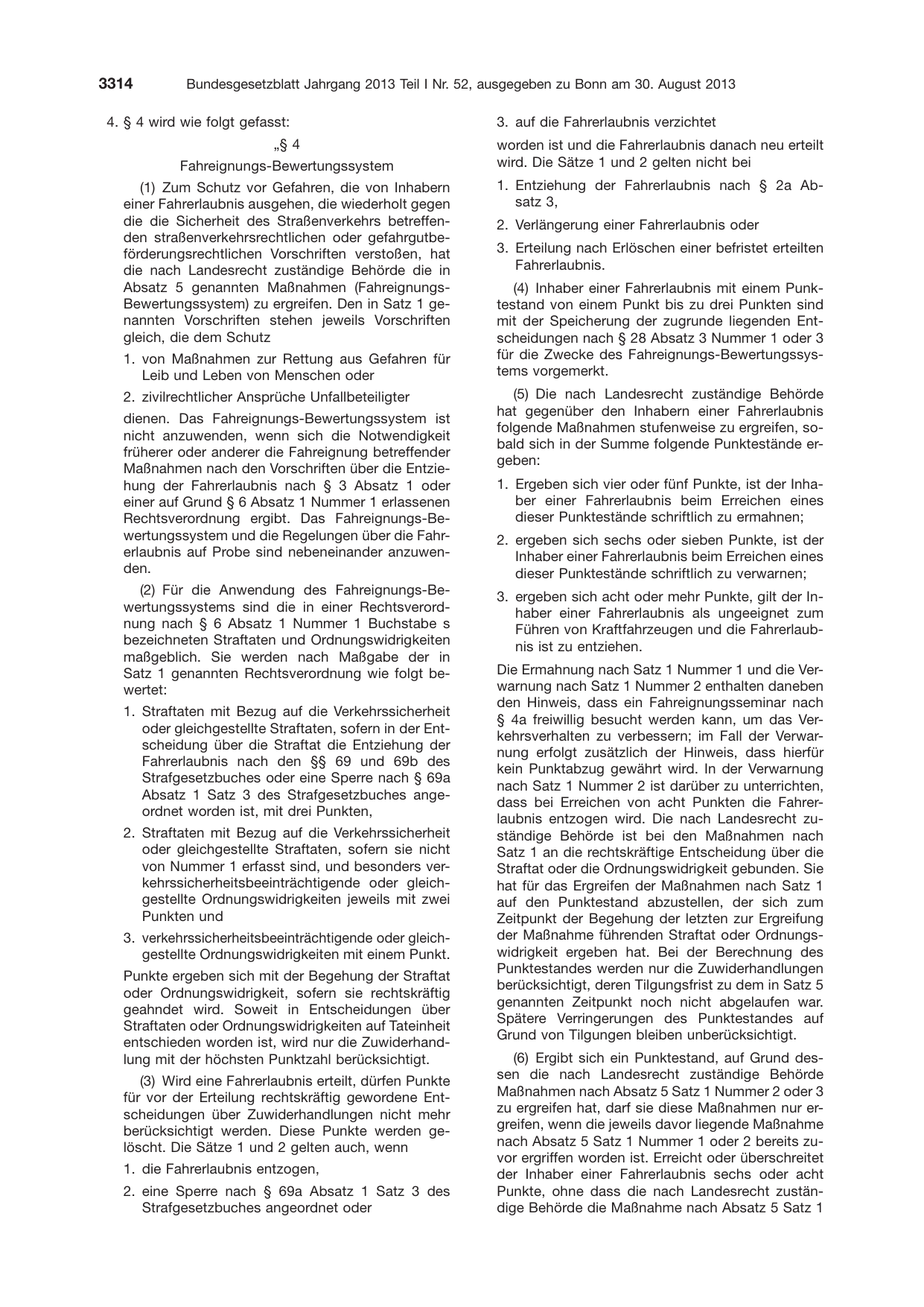 BGBl. 2013, Seite 3314 — Originalseite als Abbildung