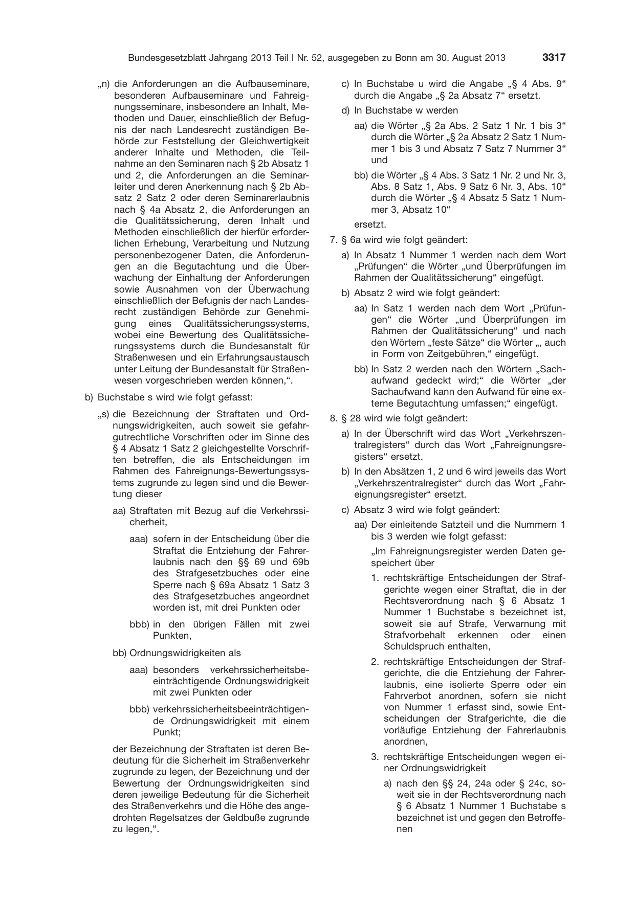 BGBl. 2013, Seite 3317 — Originalseite als Abbildung