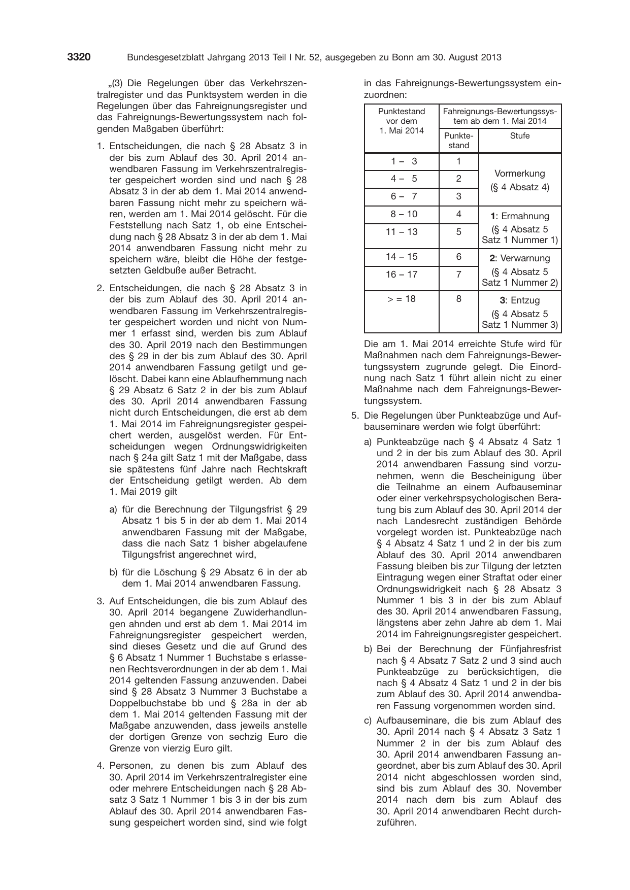 BGBl. 2013, Seite 3320 — Originalseite als Abbildung