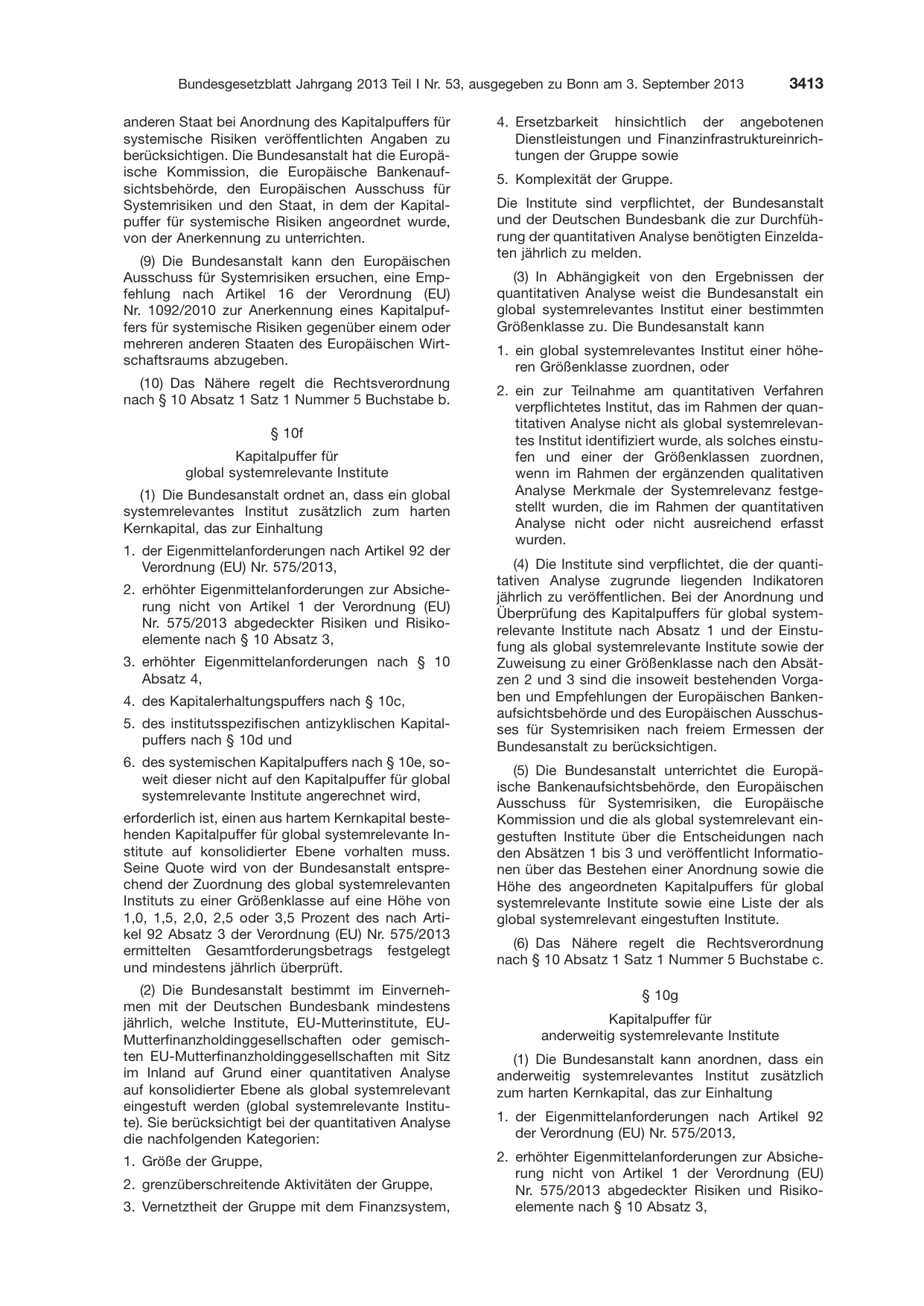BGBl. 2013, Seite 3413 — Originalseite als Abbildung
