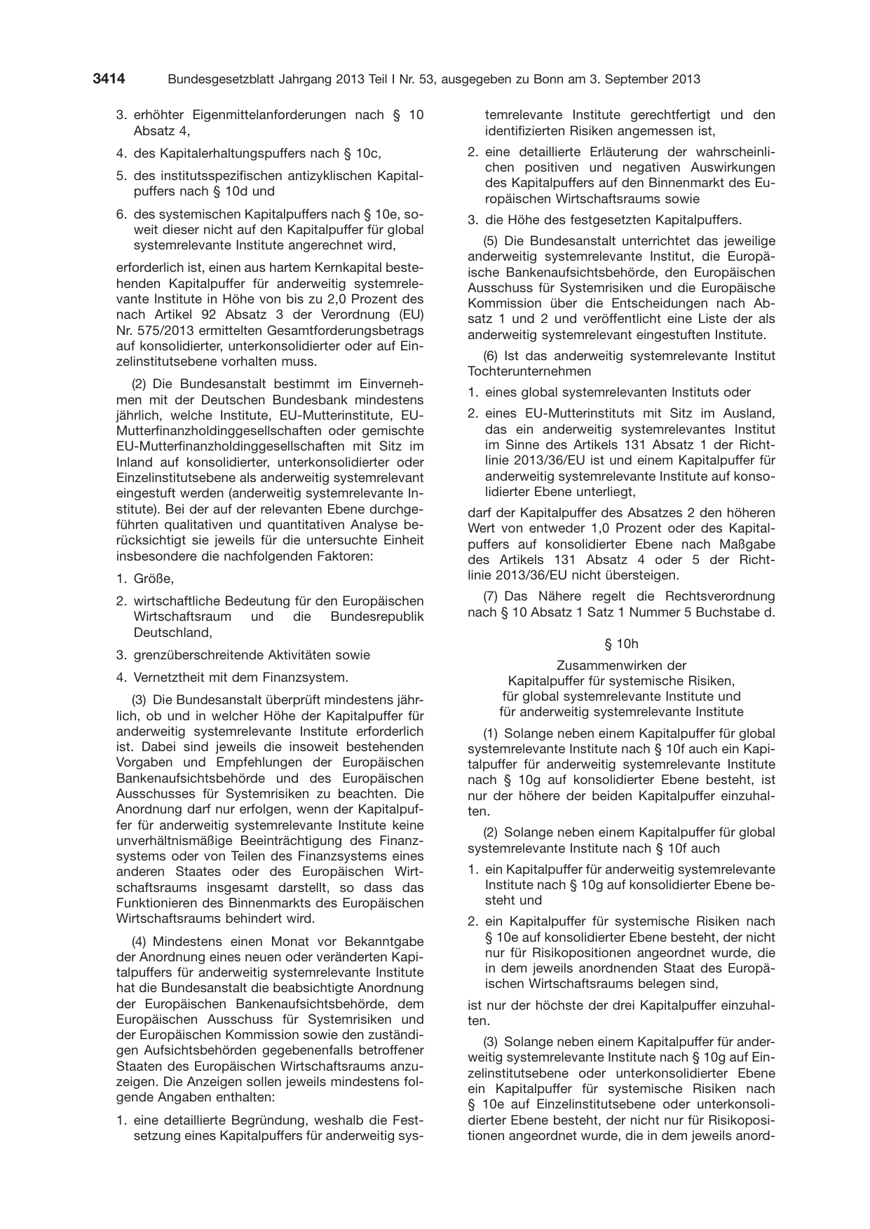 BGBl. 2013, Seite 3414 — Originalseite als Abbildung