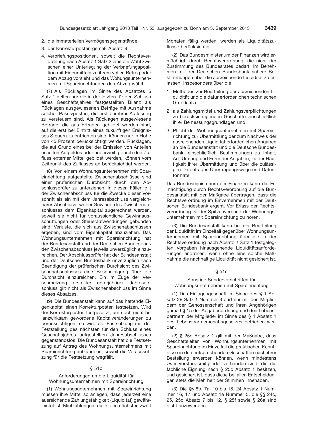 BGBl. 2013, Seite 3439 — Originalseite als Abbildung
