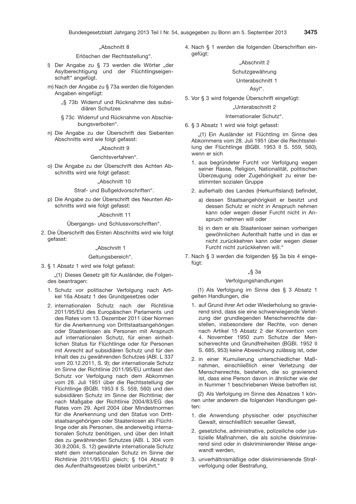 BGBl. 2013, Seite 3475 — Originalseite als Abbildung