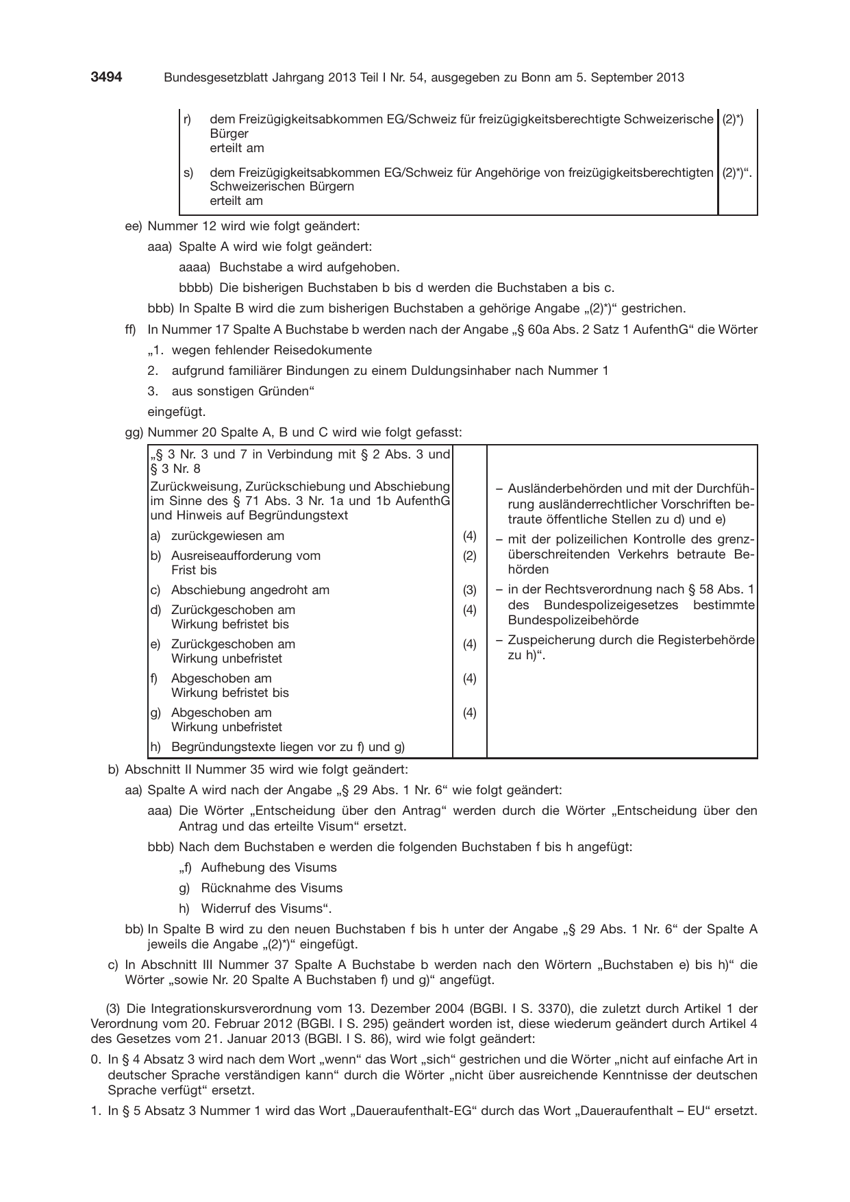 BGBl. 2013, Seite 3494 — Originalseite als Abbildung