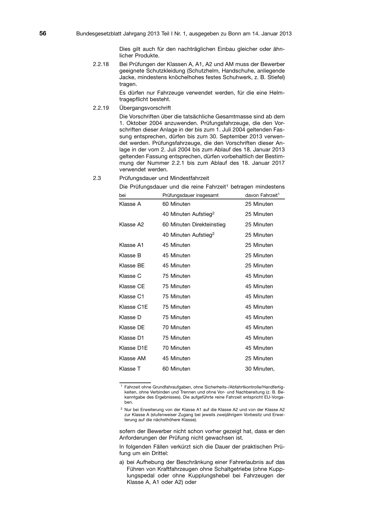 BGBl. 2013, Seite 56 — Originalseite als Abbildung