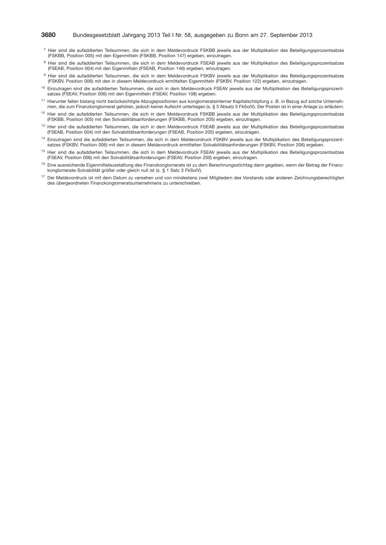 BGBl. 2013, Seite 3680 — Originalseite als Abbildung