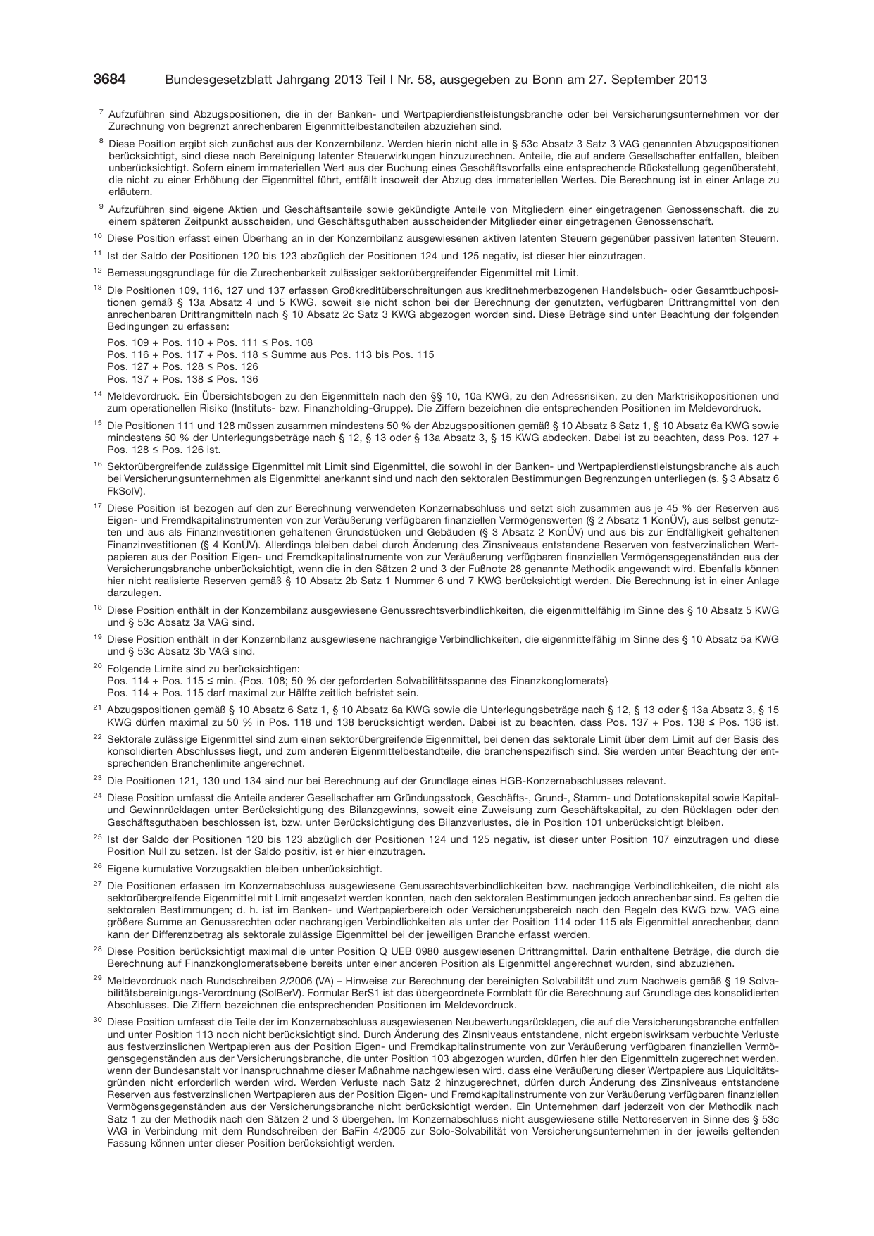 BGBl. 2013, Seite 3684 — Originalseite als Abbildung