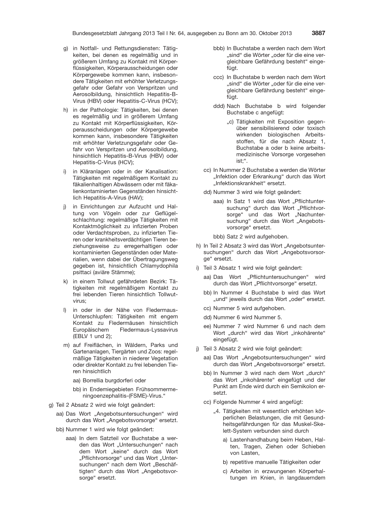 BGBl. 2013, Seite 3887 — Originalseite als Abbildung