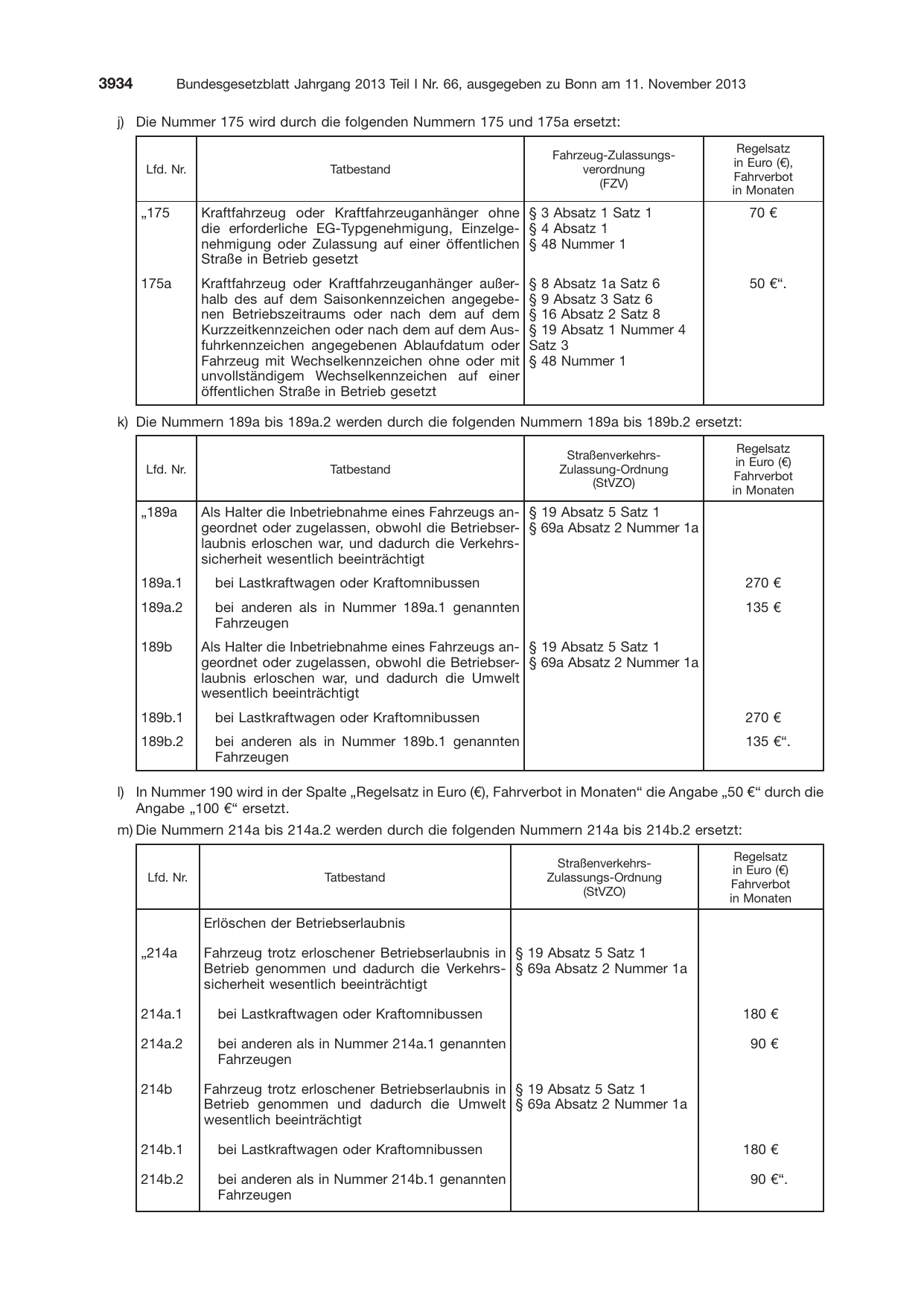 BGBl. 2013, Seite 3934 — Originalseite als Abbildung