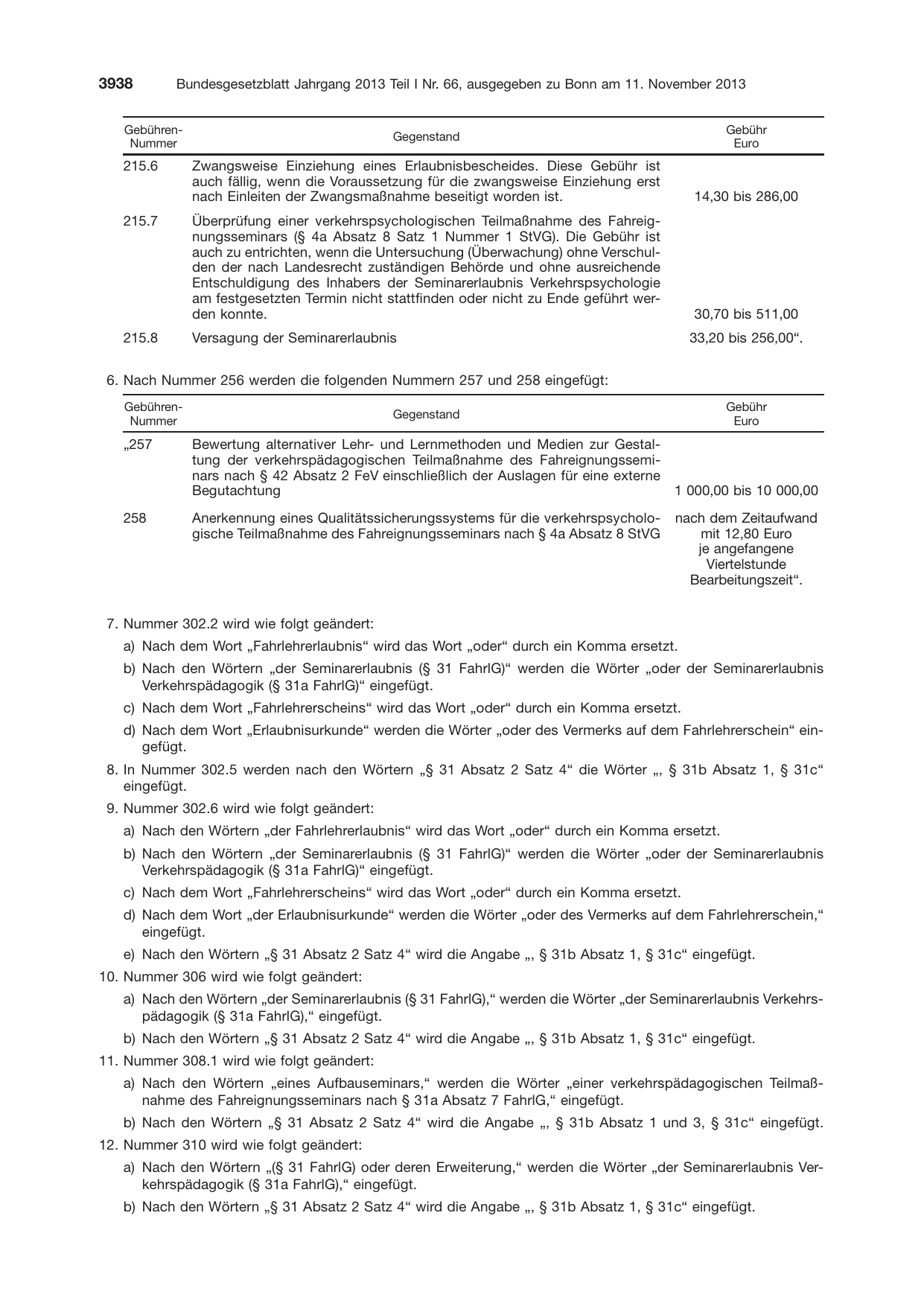 BGBl. 2013, Seite 3938 — Originalseite als Abbildung