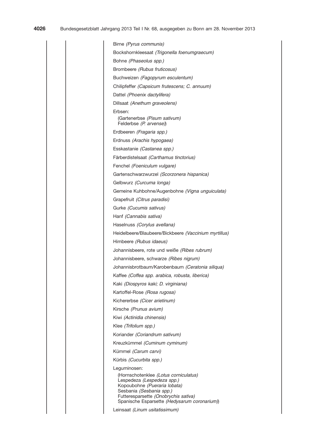 BGBl. 2013, Seite 4026 — Originalseite als Abbildung