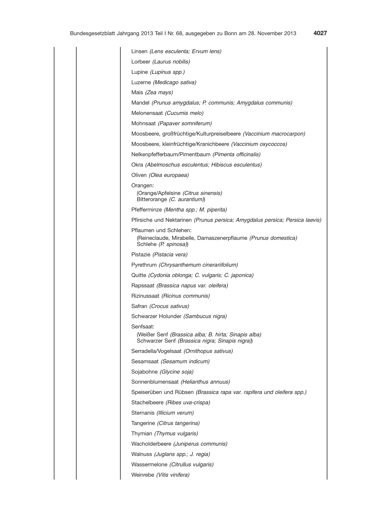 BGBl. 2013, Seite 4027 — Originalseite als Abbildung
