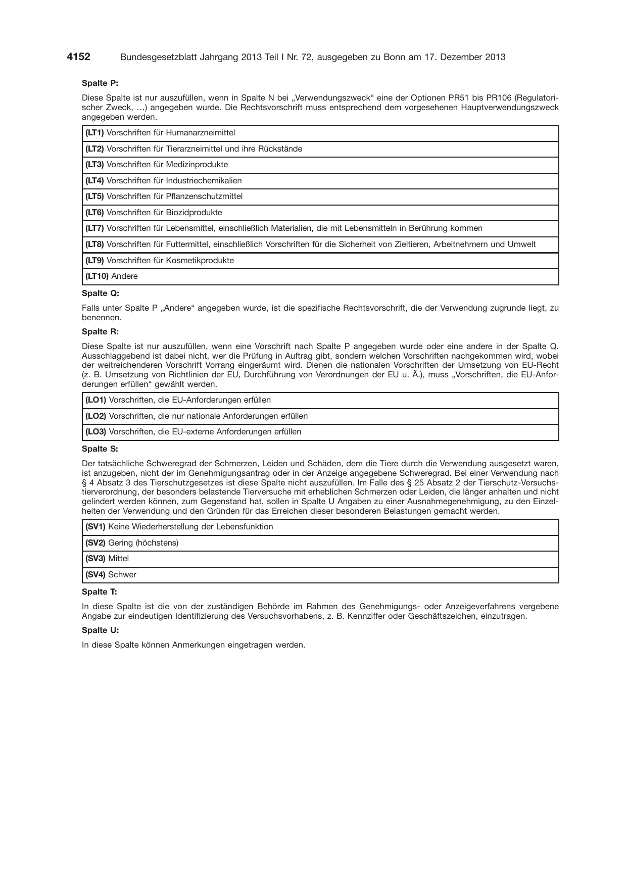 BGBl. 2013, Seite 4152 — Originalseite als Abbildung