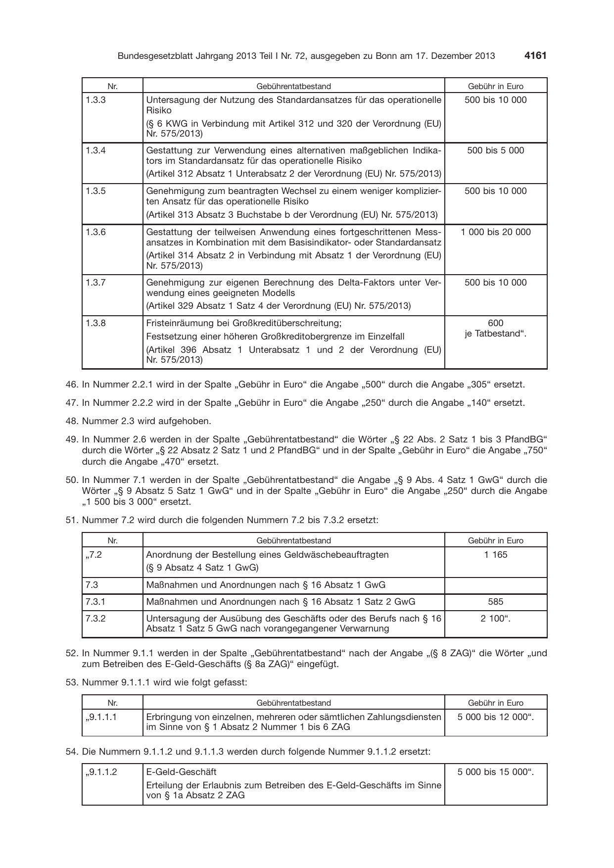 BGBl. 2013, Seite 4161 — Originalseite als Abbildung