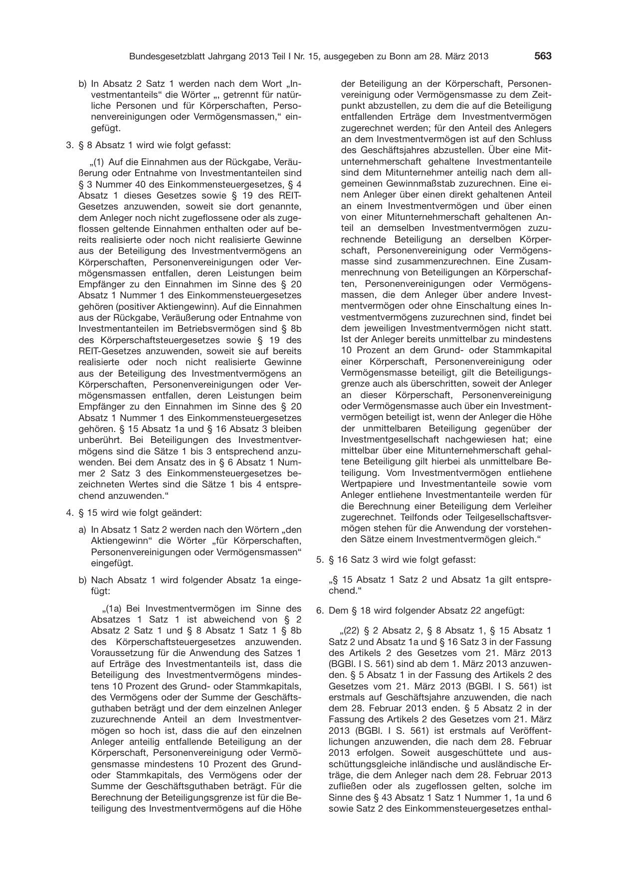 BGBl. 2013, Seite 563 — Originalseite als Abbildung