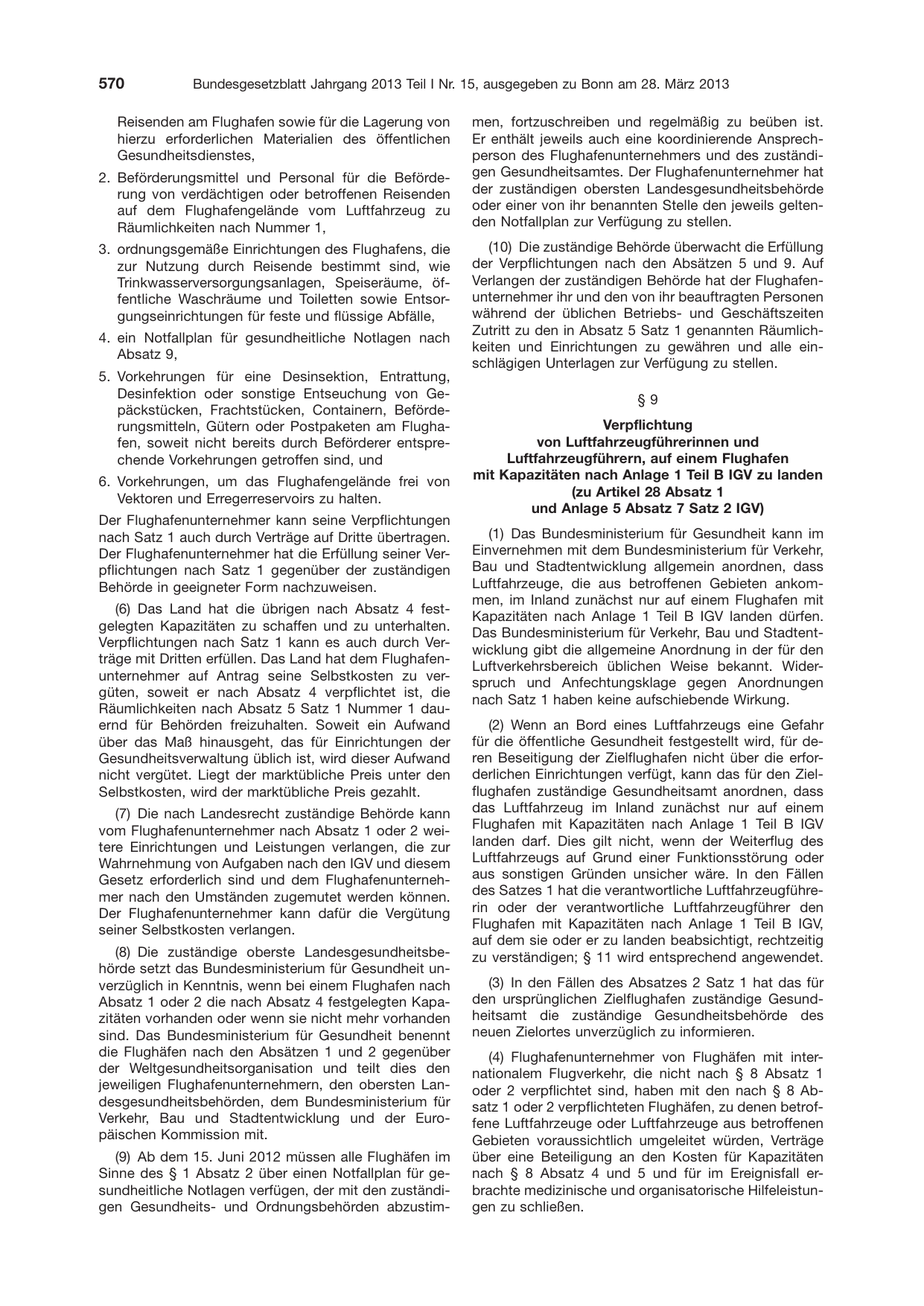 BGBl. 2013, Seite 570 — Originalseite als Abbildung
