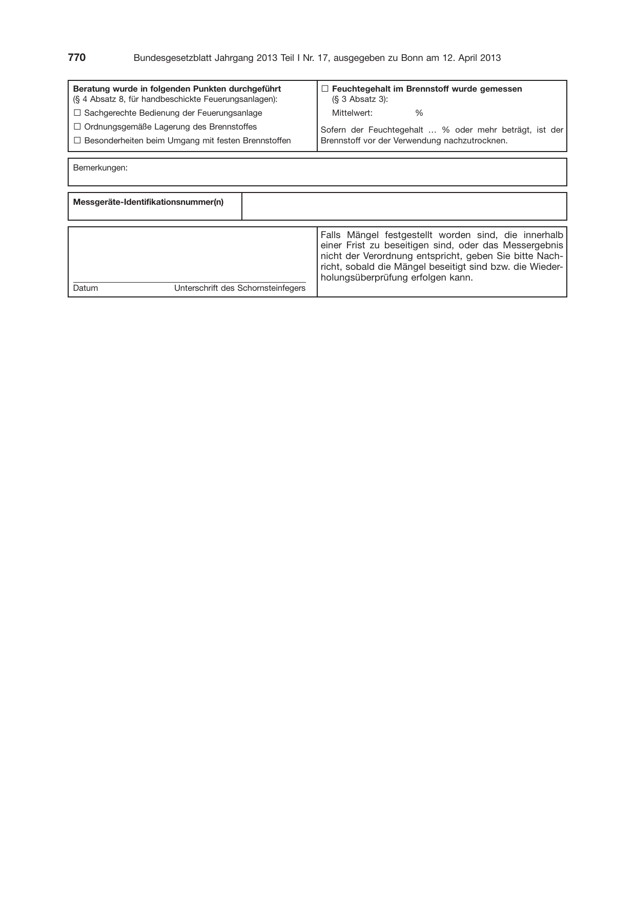 BGBl. 2013, Seite 770 — Originalseite als Abbildung