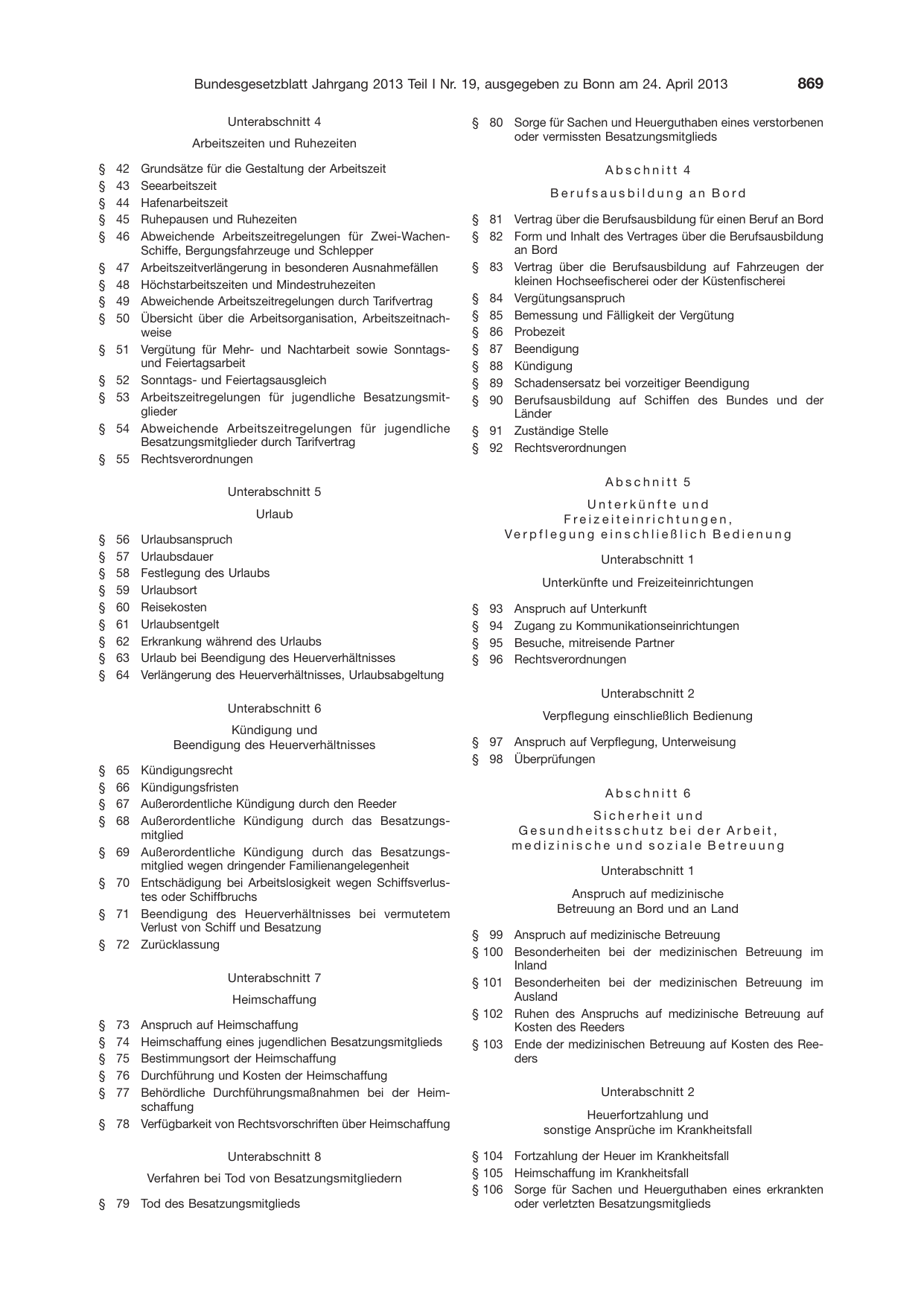 BGBl. 2013, Seite 869 — Originalseite als Abbildung