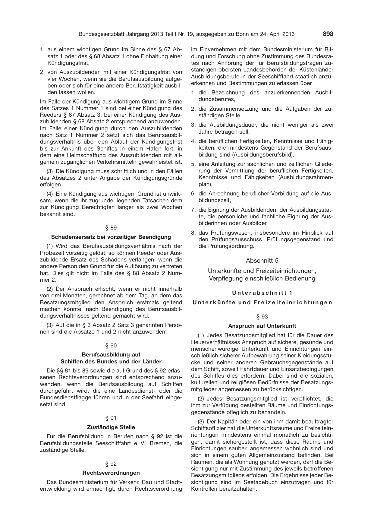 BGBl. 2013, Seite 893 — Originalseite als Abbildung