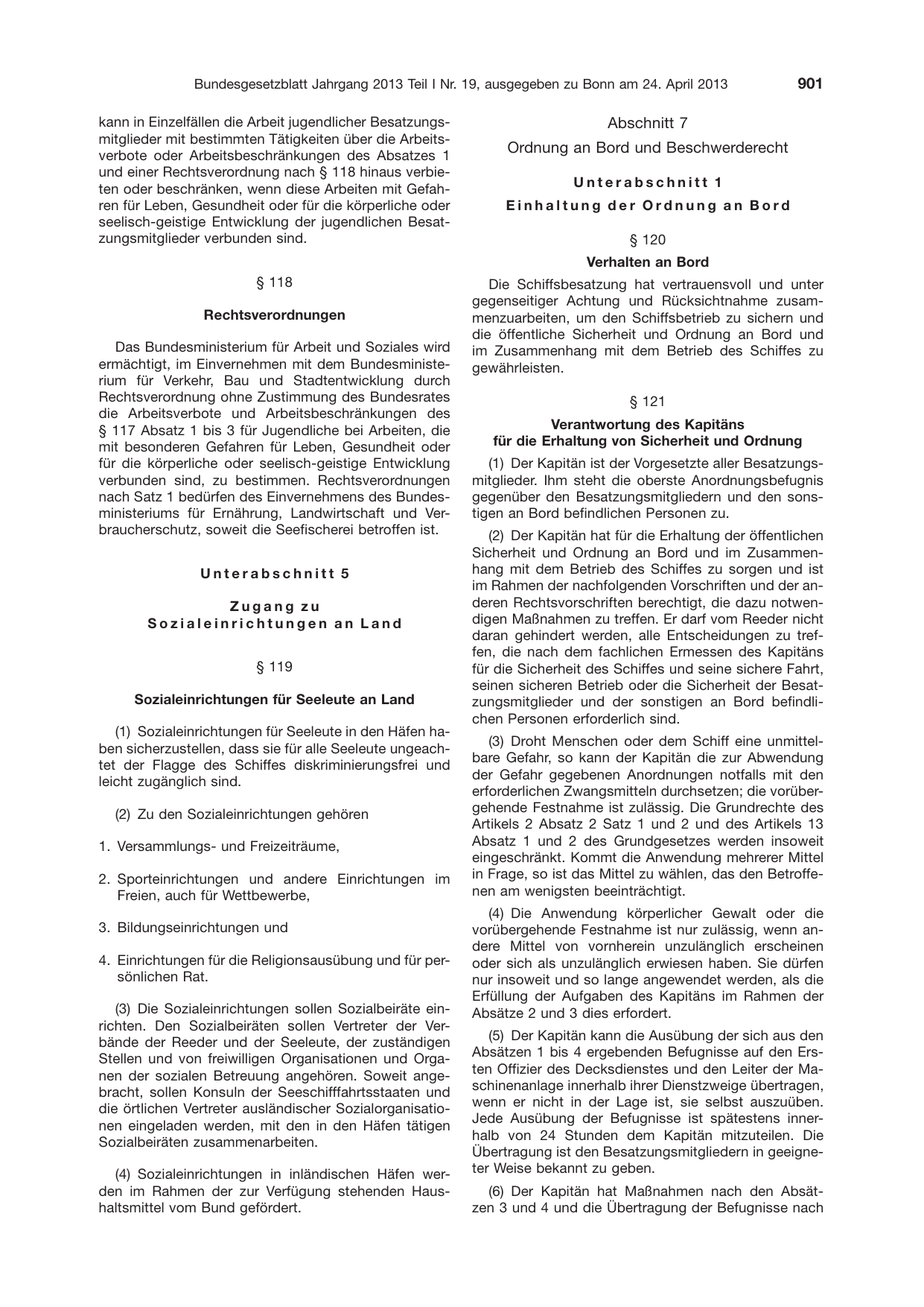 BGBl. 2013, Seite 901 — Originalseite als Abbildung