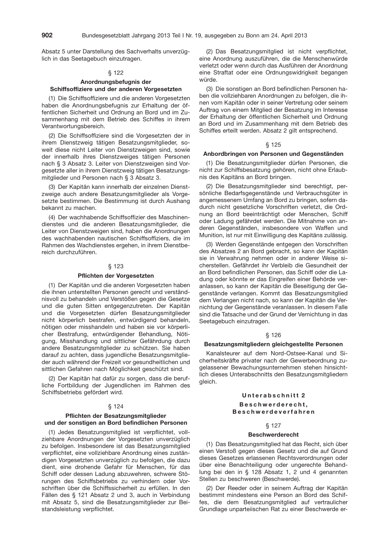 BGBl. 2013, Seite 902 — Originalseite als Abbildung