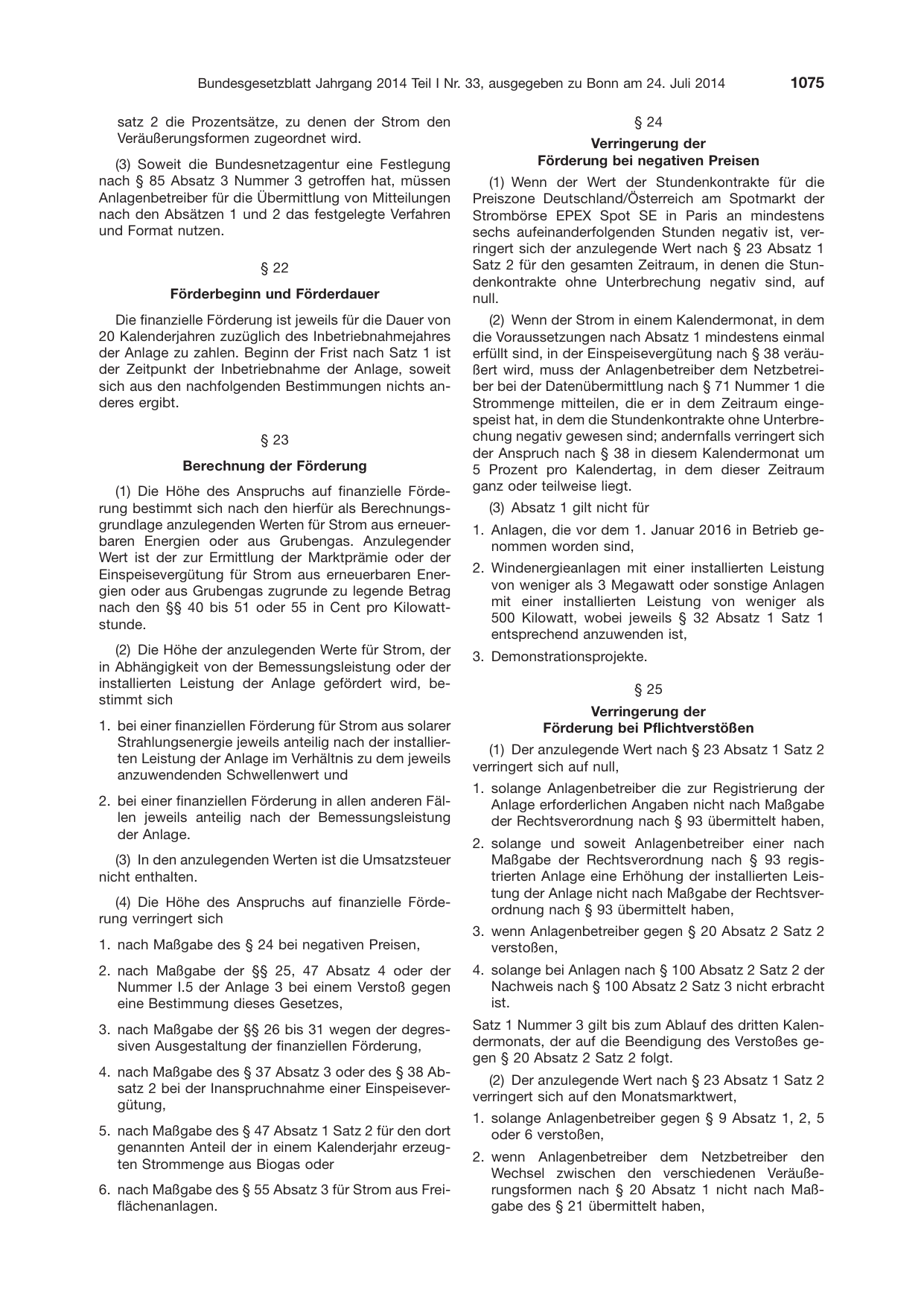BGBl. 2014, Seite 1075 — Originalseite als Abbildung