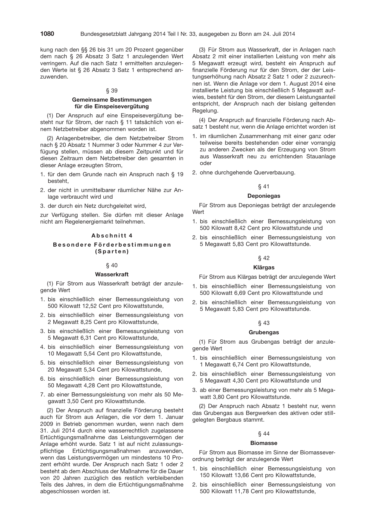 BGBl. 2014, Seite 1080 — Originalseite als Abbildung