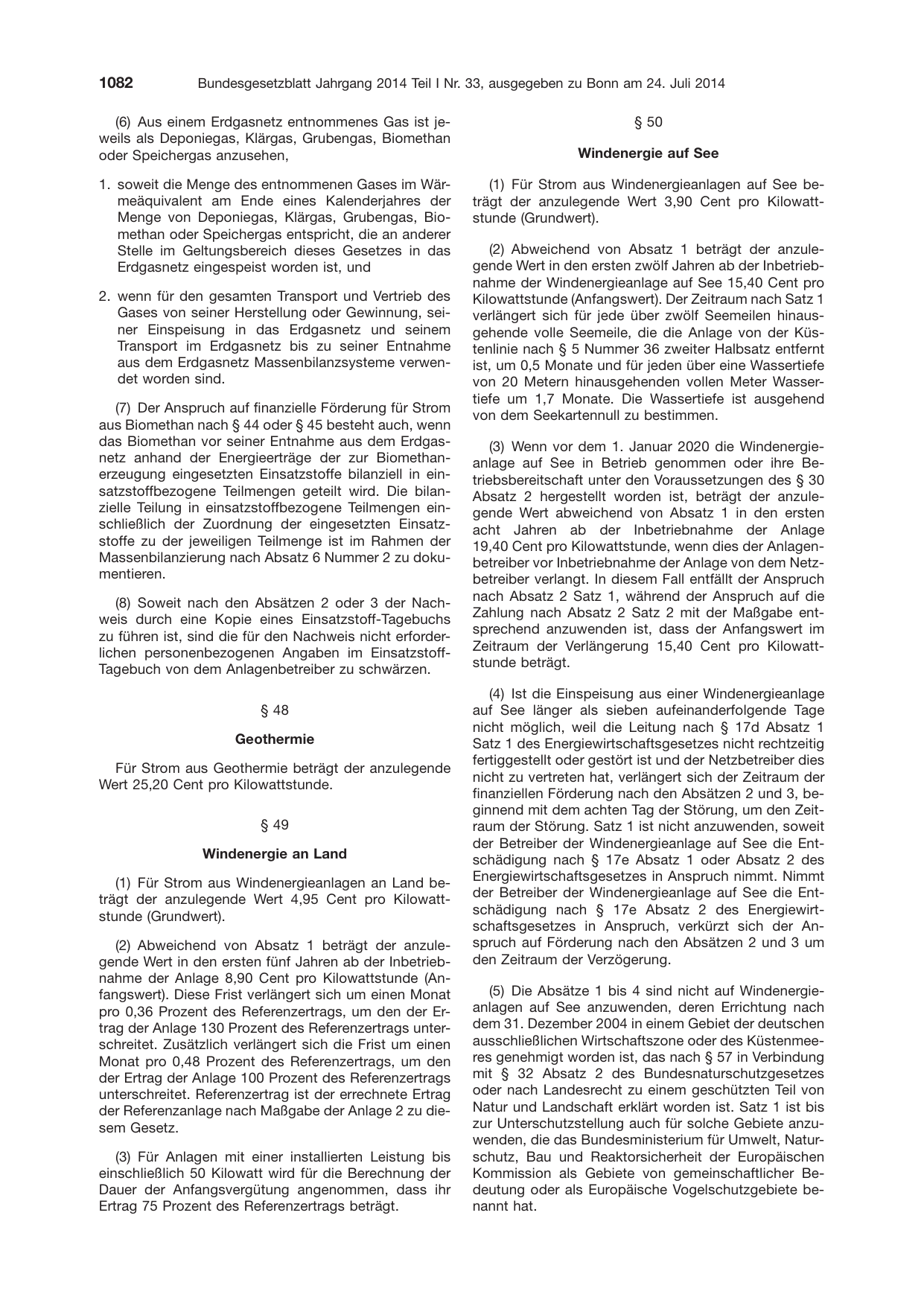 BGBl. 2014, Seite 1082 — Originalseite als Abbildung