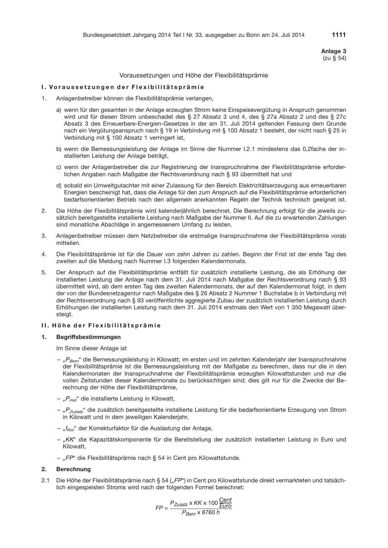 BGBl. 2014, Seite 1111 — Originalseite als Abbildung