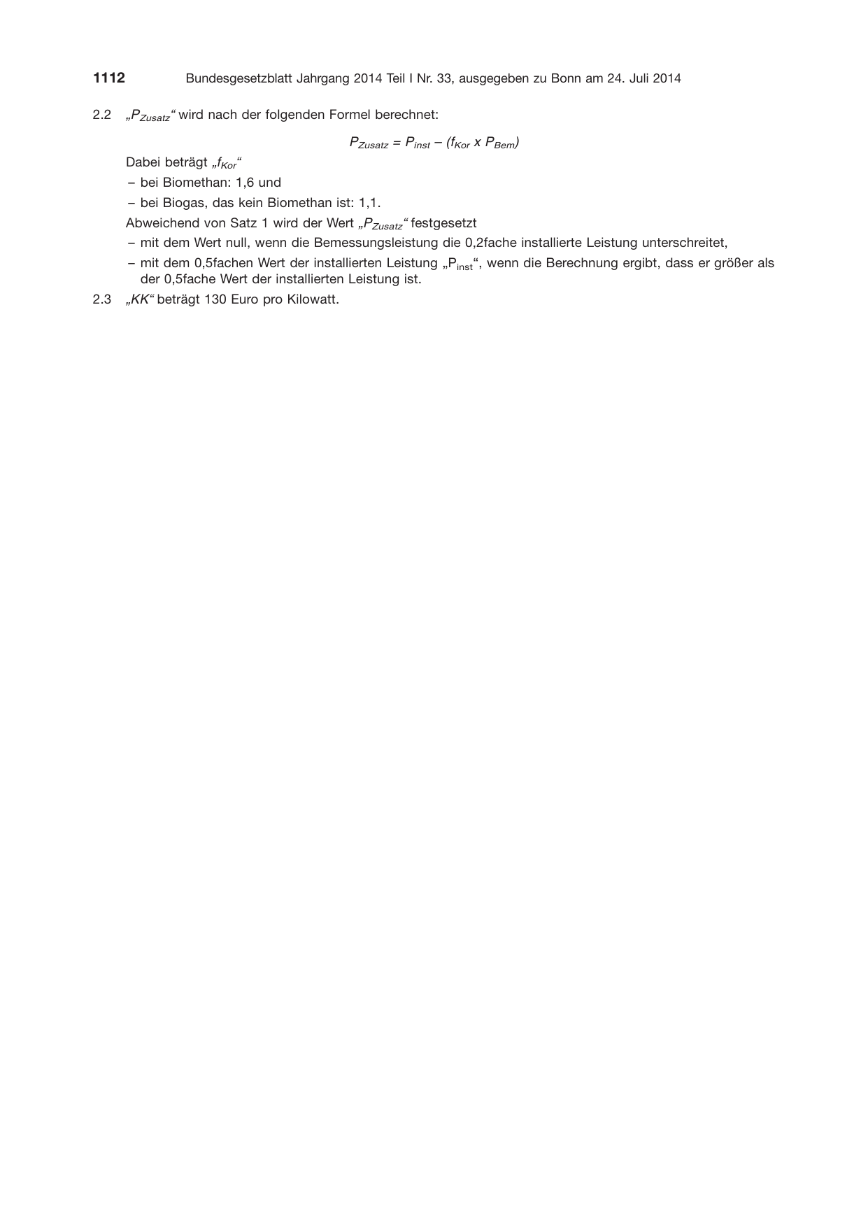 BGBl. 2014, Seite 1112 — Originalseite als Abbildung