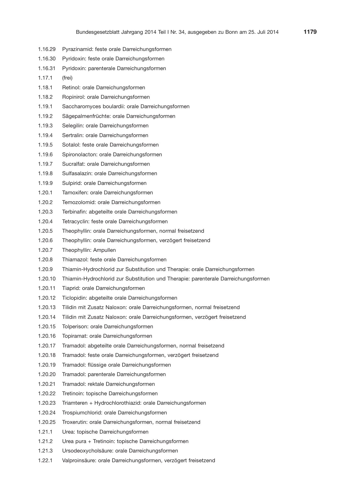 BGBl. 2014, Seite 1179 — Originalseite als Abbildung