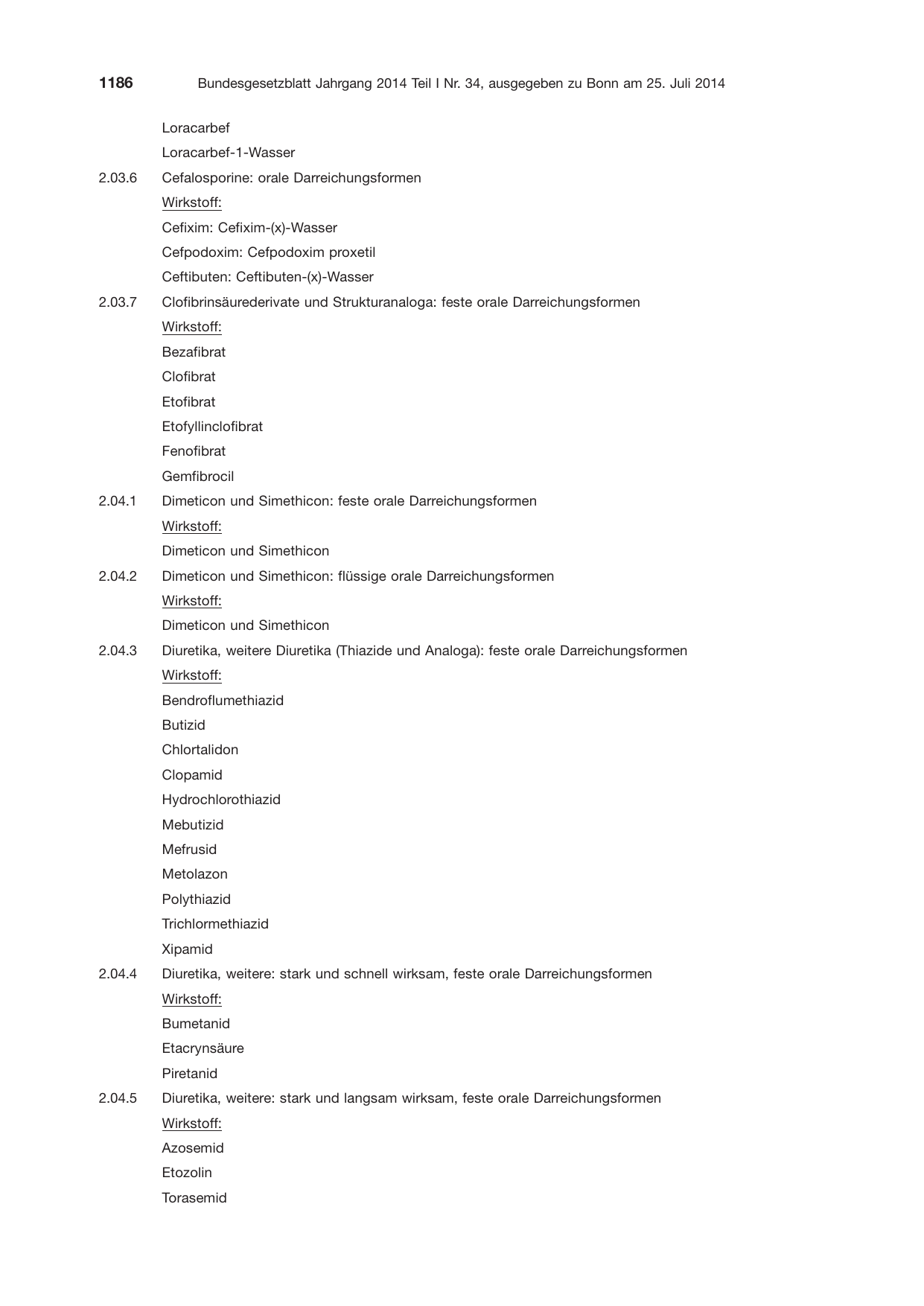 BGBl. 2014, Seite 1186 — Originalseite als Abbildung