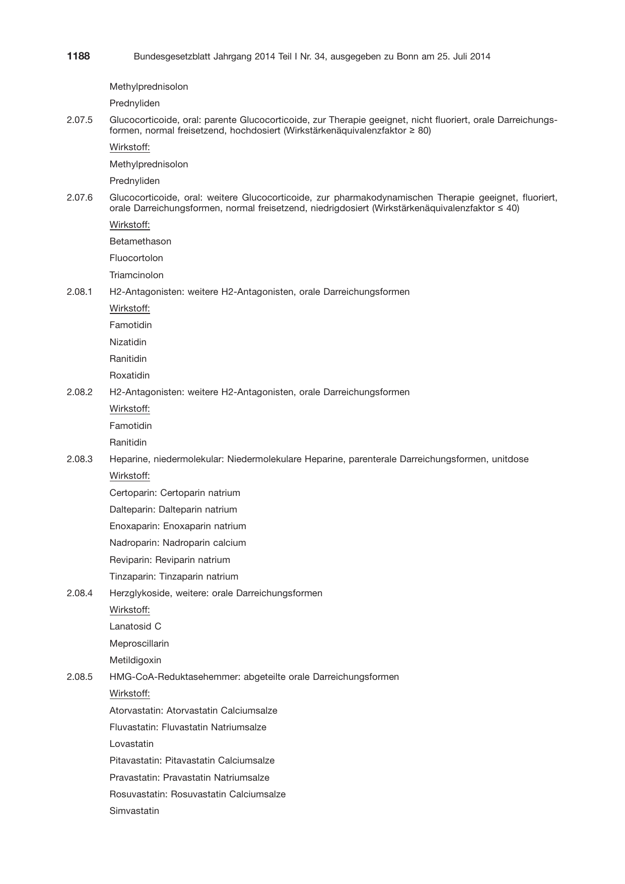 BGBl. 2014, Seite 1188 — Originalseite als Abbildung