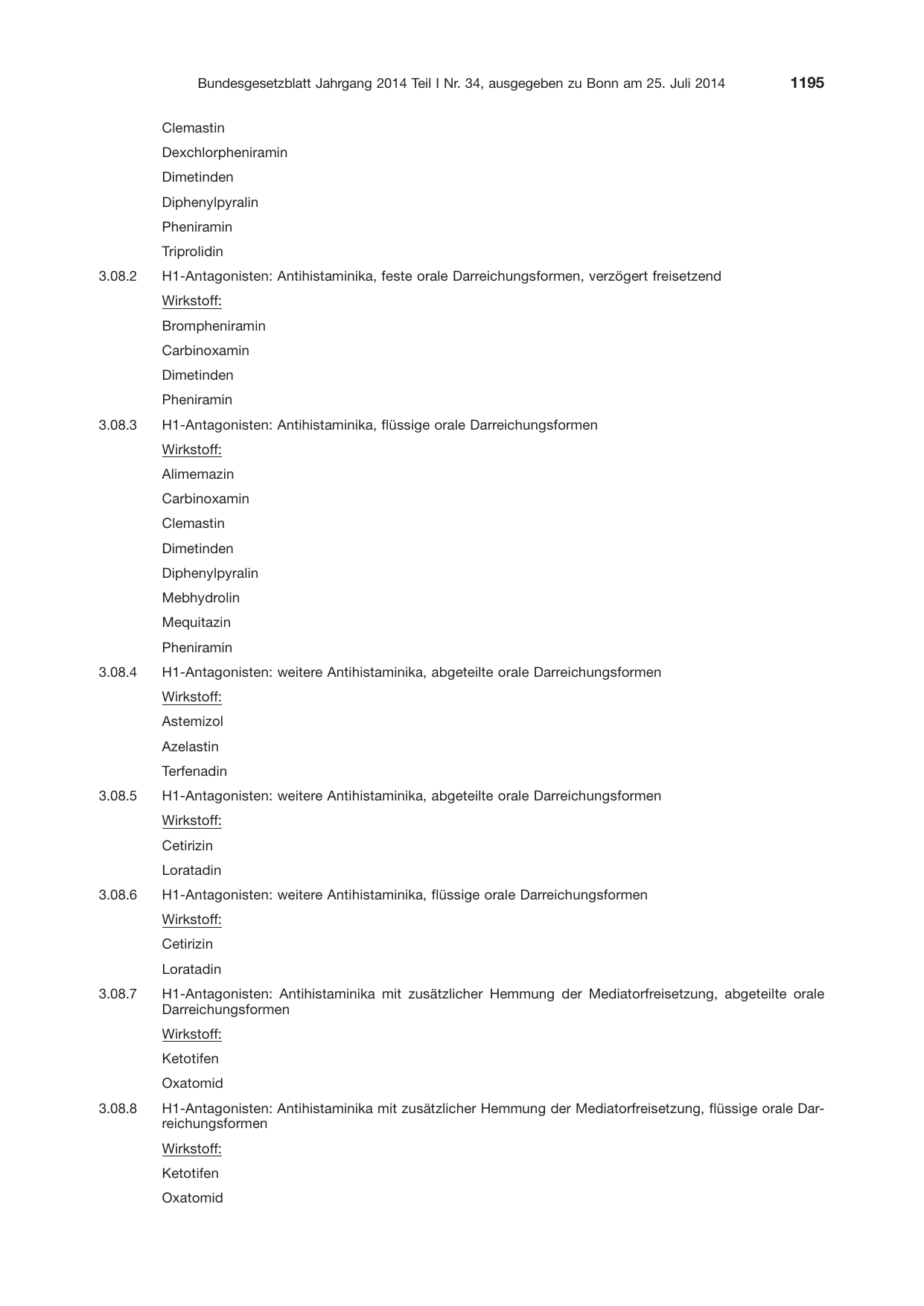 BGBl. 2014, Seite 1195 — Originalseite als Abbildung