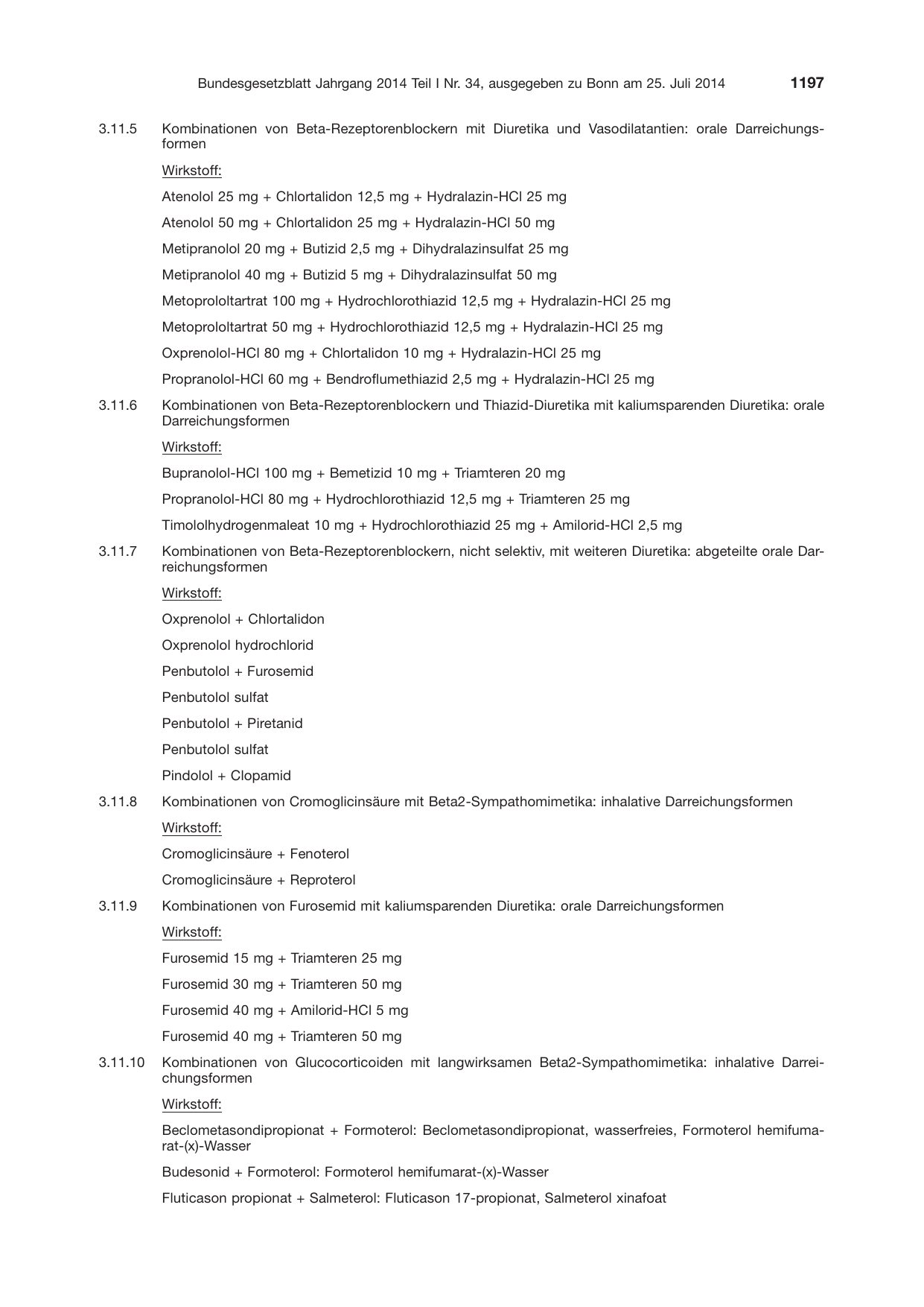 BGBl. 2014, Seite 1197 — Originalseite als Abbildung