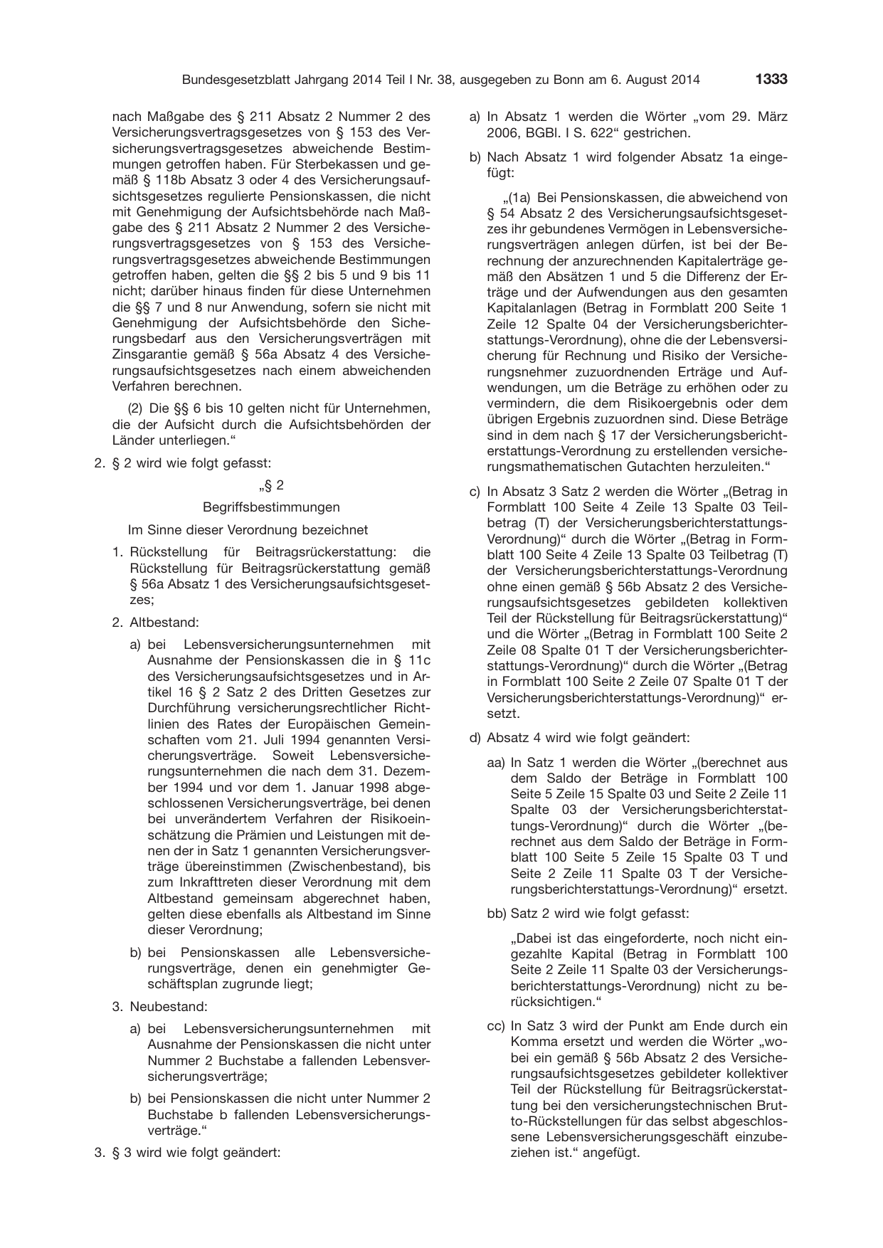 BGBl. 2014, Seite 1333 — Originalseite als Abbildung