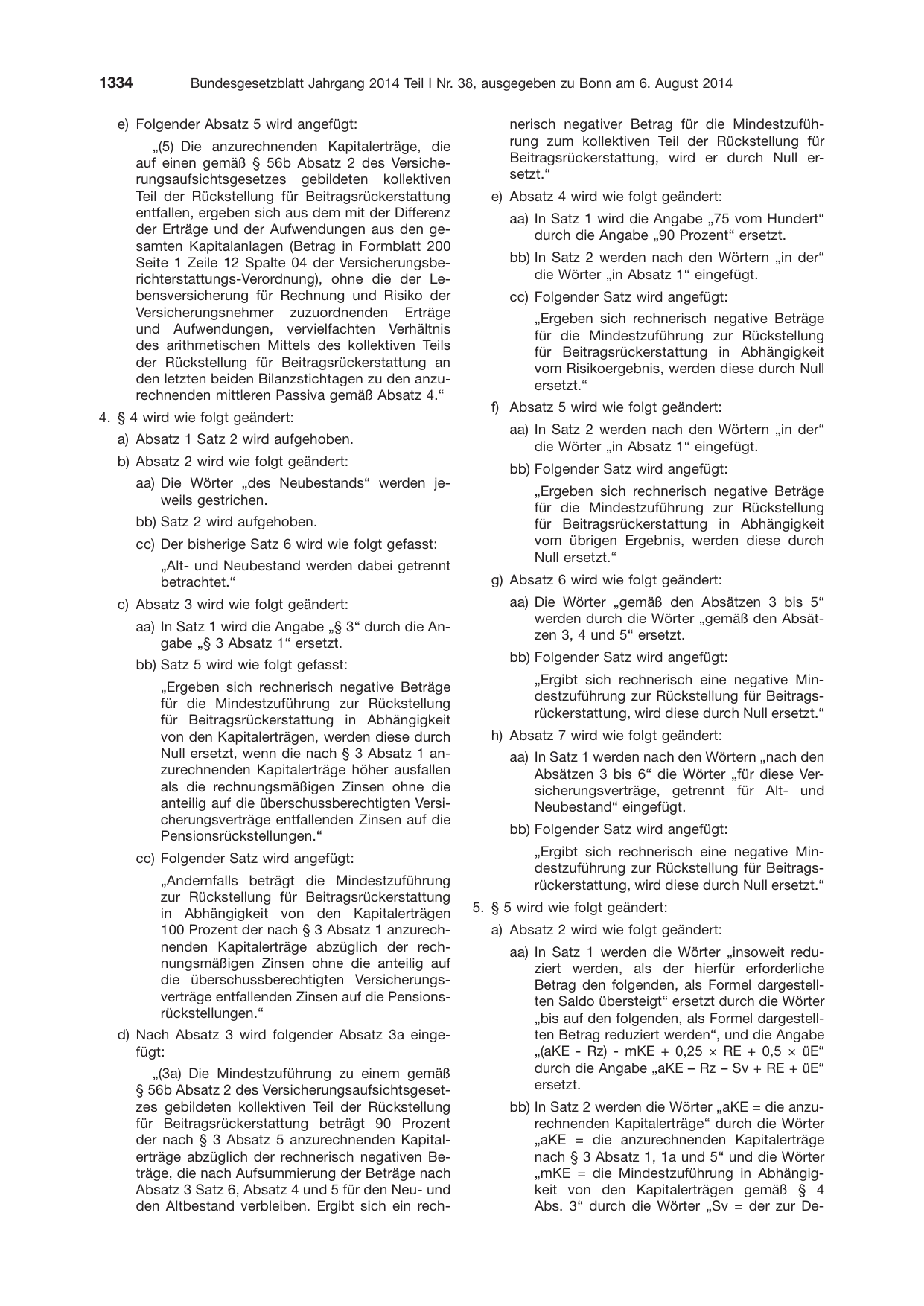 BGBl. 2014, Seite 1334 — Originalseite als Abbildung