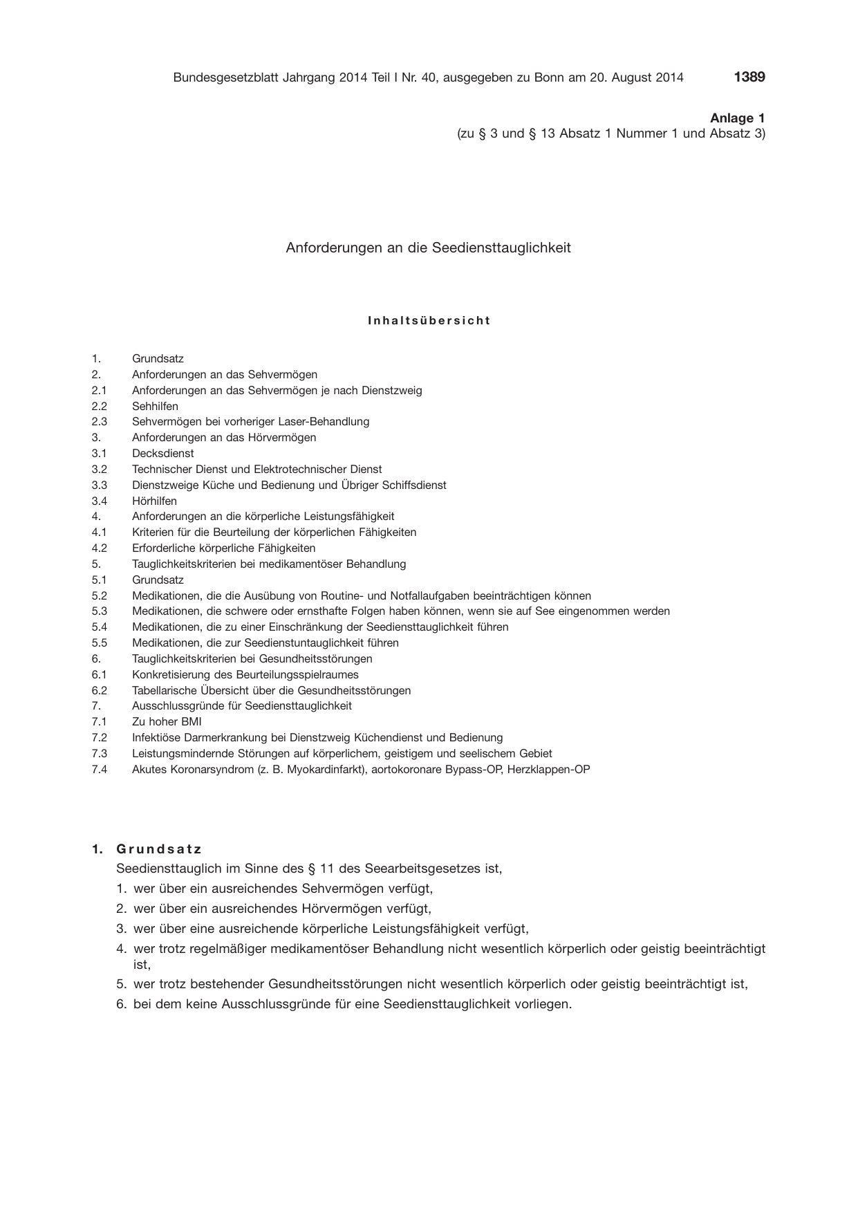 BGBl. 2014, Seite 1389 — Originalseite als Abbildung