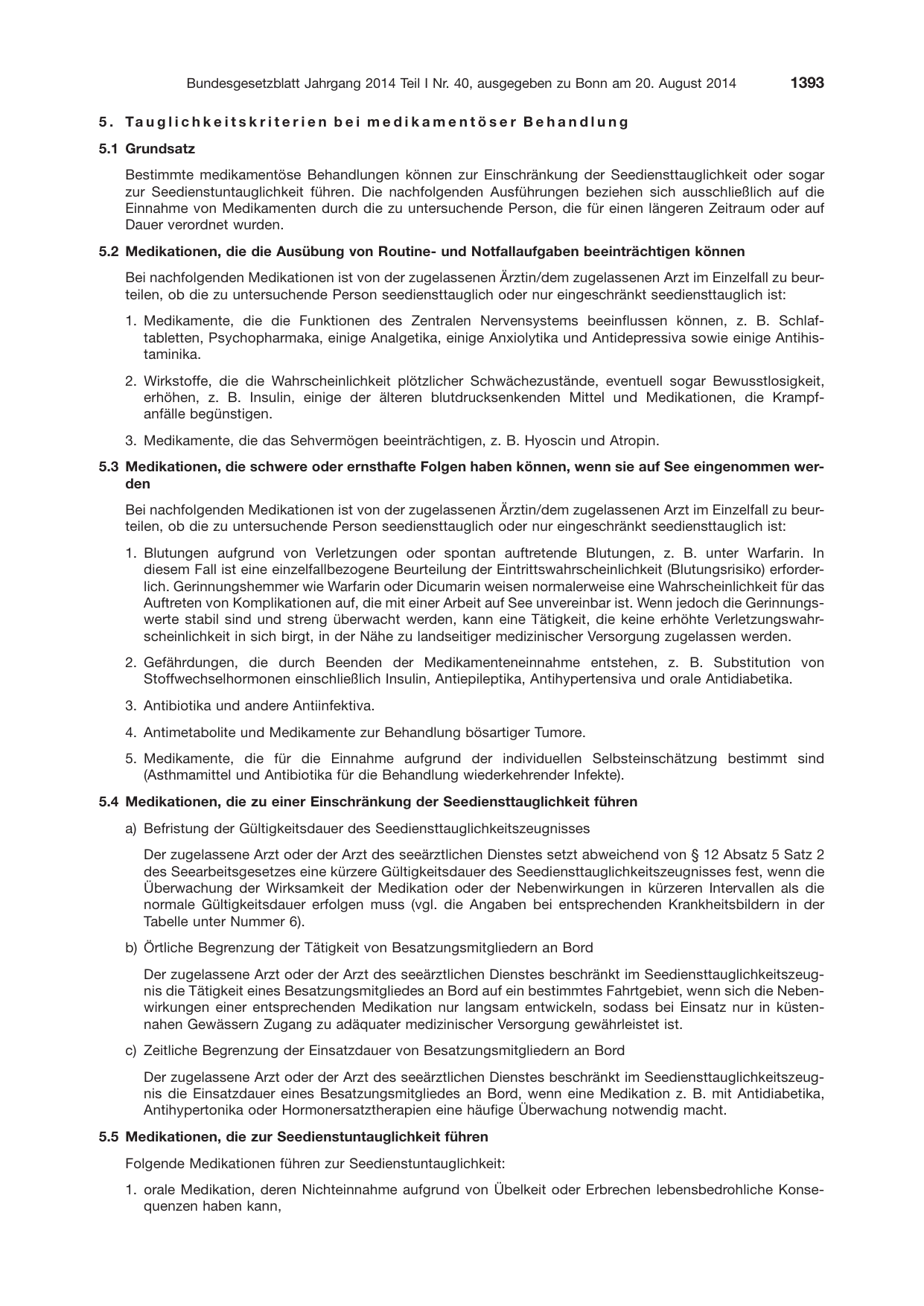 BGBl. 2014, Seite 1393 — Originalseite als Abbildung