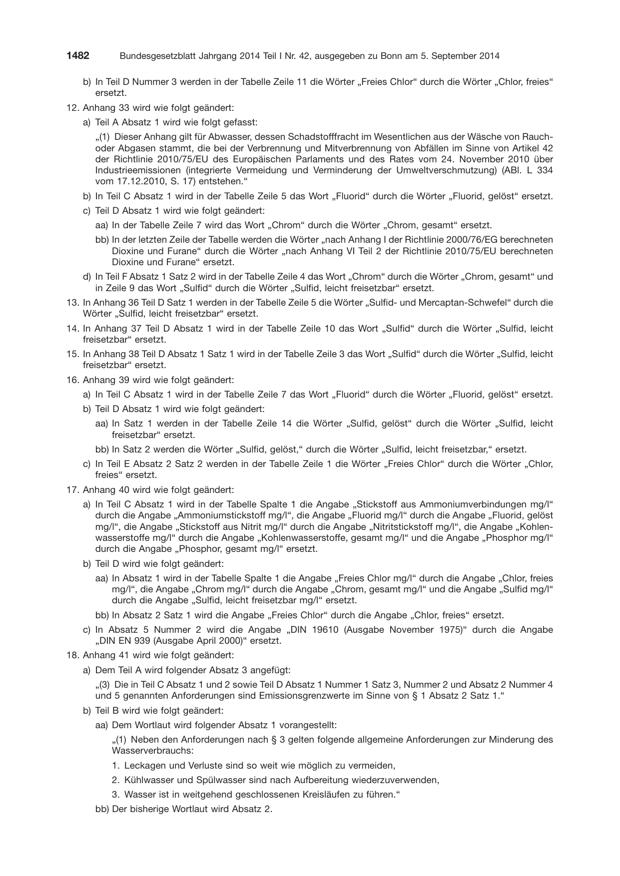 BGBl. 2014, Seite 1482 — Originalseite als Abbildung