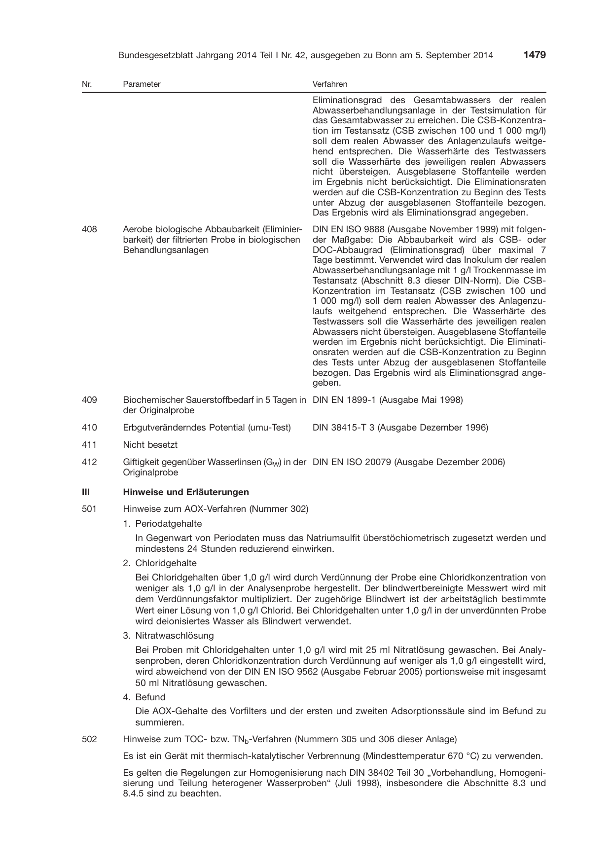 BGBl. 2014, Seite 1479 — Originalseite als Abbildung