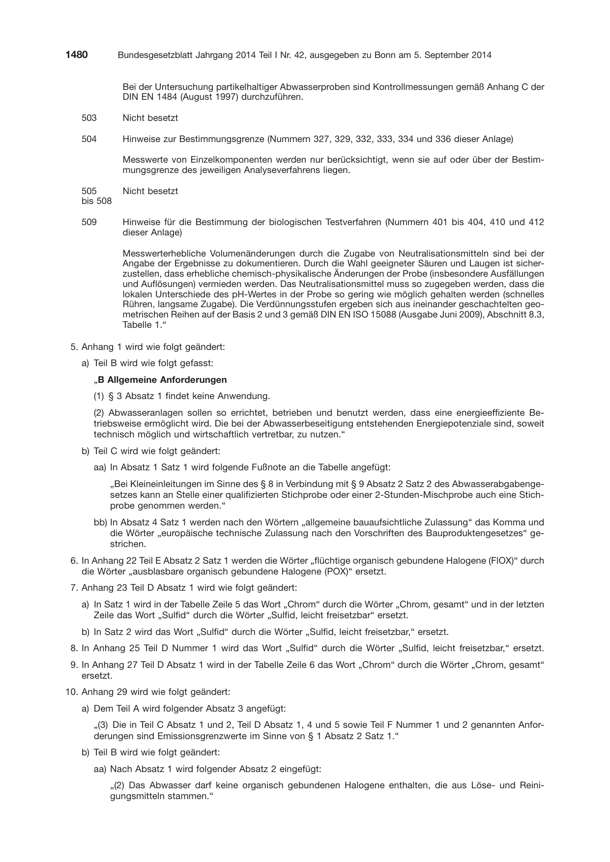 BGBl. 2014, Seite 1480 — Originalseite als Abbildung