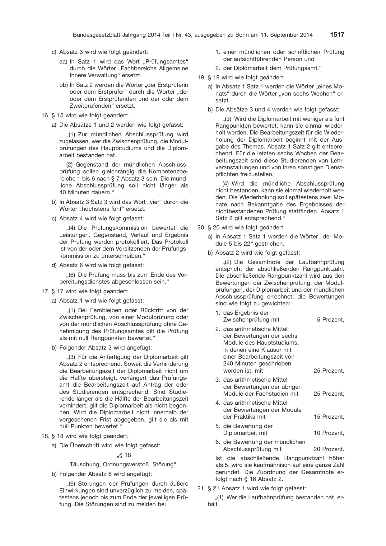 BGBl. 2014, Seite 1517 — Originalseite als Abbildung