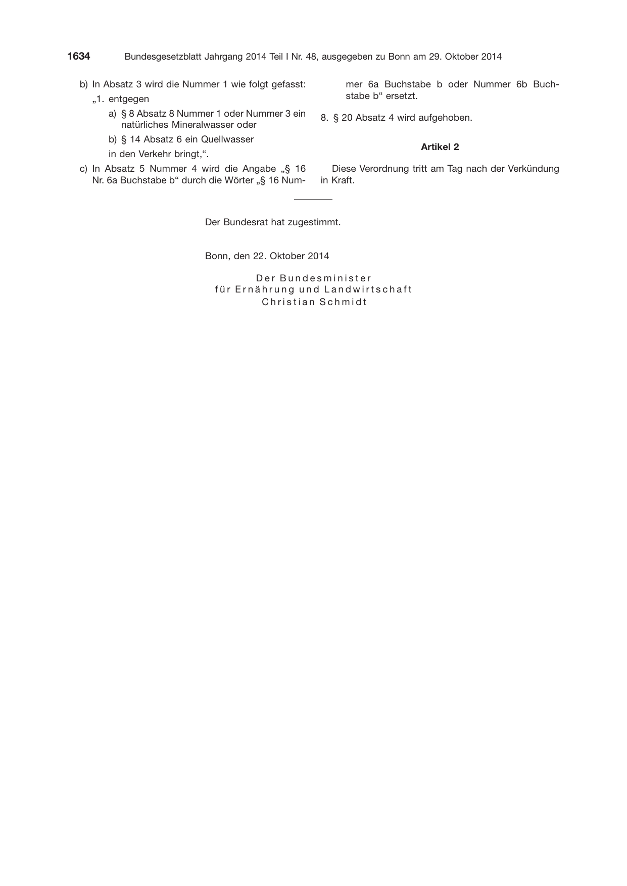 BGBl. 2014, Seite 1634 — Originalseite als Abbildung