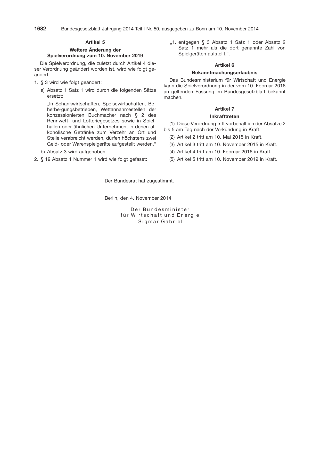 BGBl. 2014, Seite 1682 — Originalseite als Abbildung