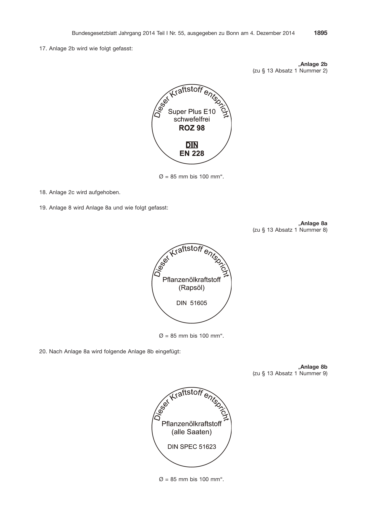 BGBl. 2014, Seite 1895 — Originalseite als Abbildung