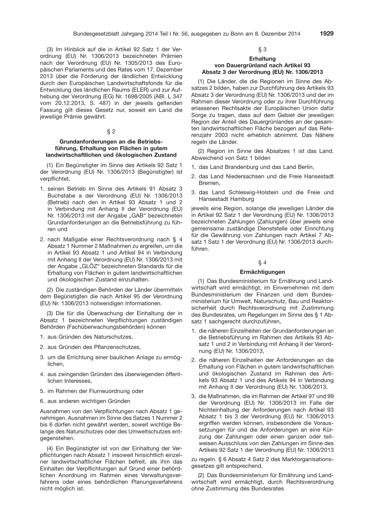 BGBl. 2014, Seite 1929 — Originalseite als Abbildung