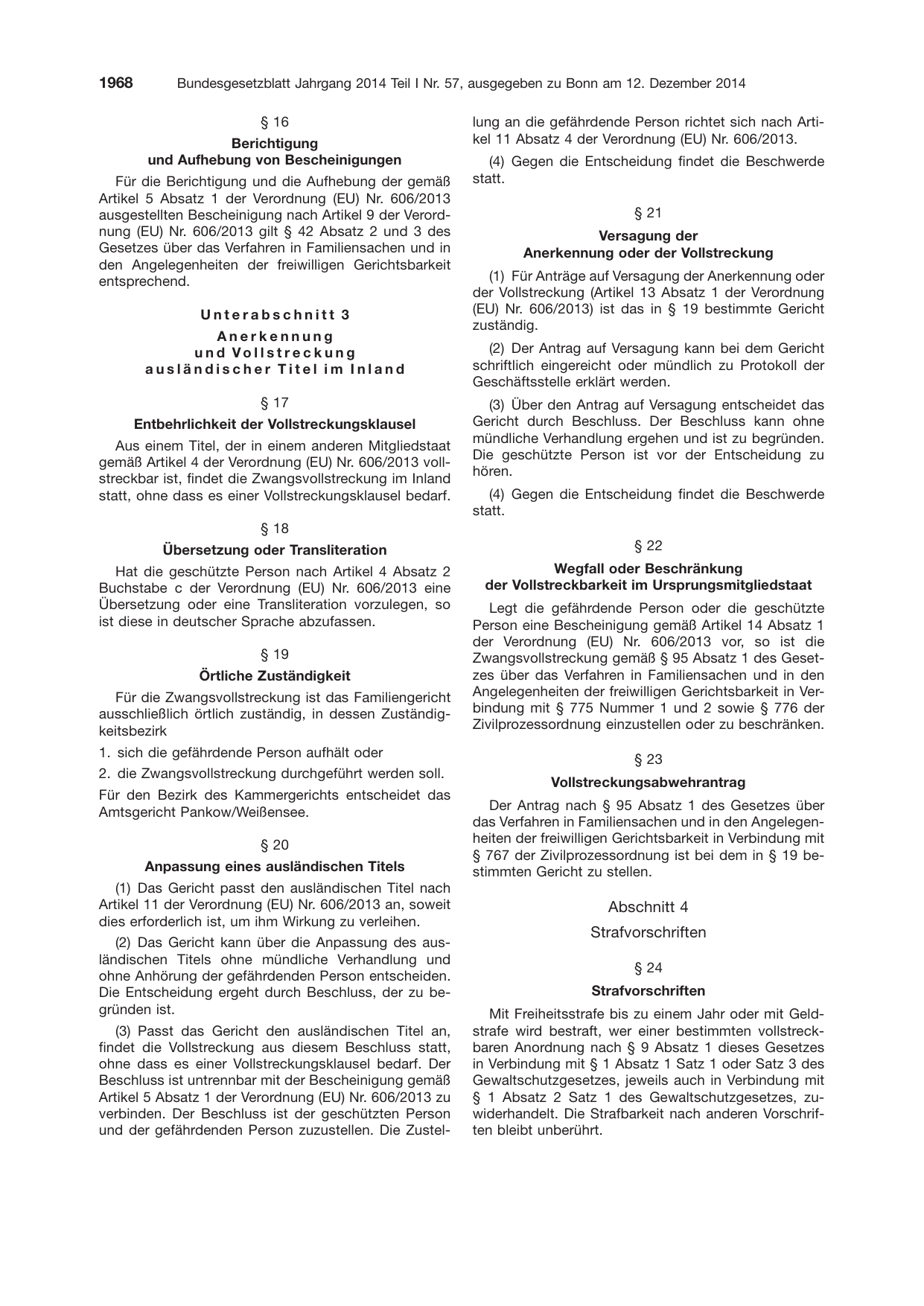 BGBl. 2014, Seite 1968 — Originalseite als Abbildung